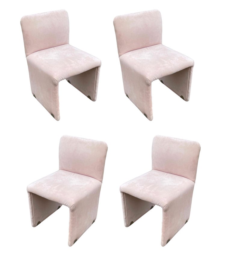 Italian Modern Dining Chairs, Blush Dining Chairs Set Of 4
