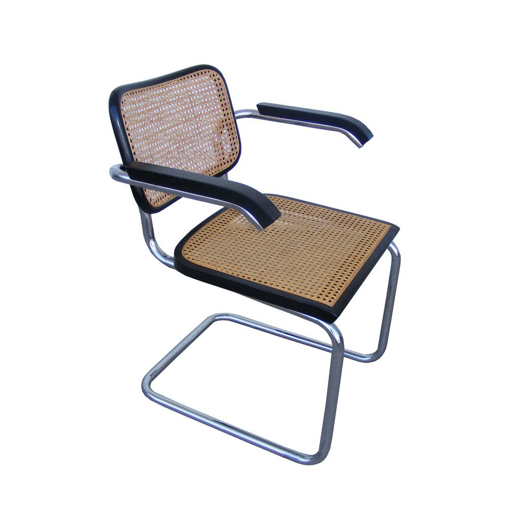Italian Set of 4 Mid Century Marcel Breuer Cesca Chairs