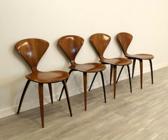 Set of 4 Mid Century Modern Bentwood Modernist Chairs by Cherner for Plycraft