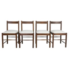 Set Of 4 Mid-Century Modern Bouclé Chairs