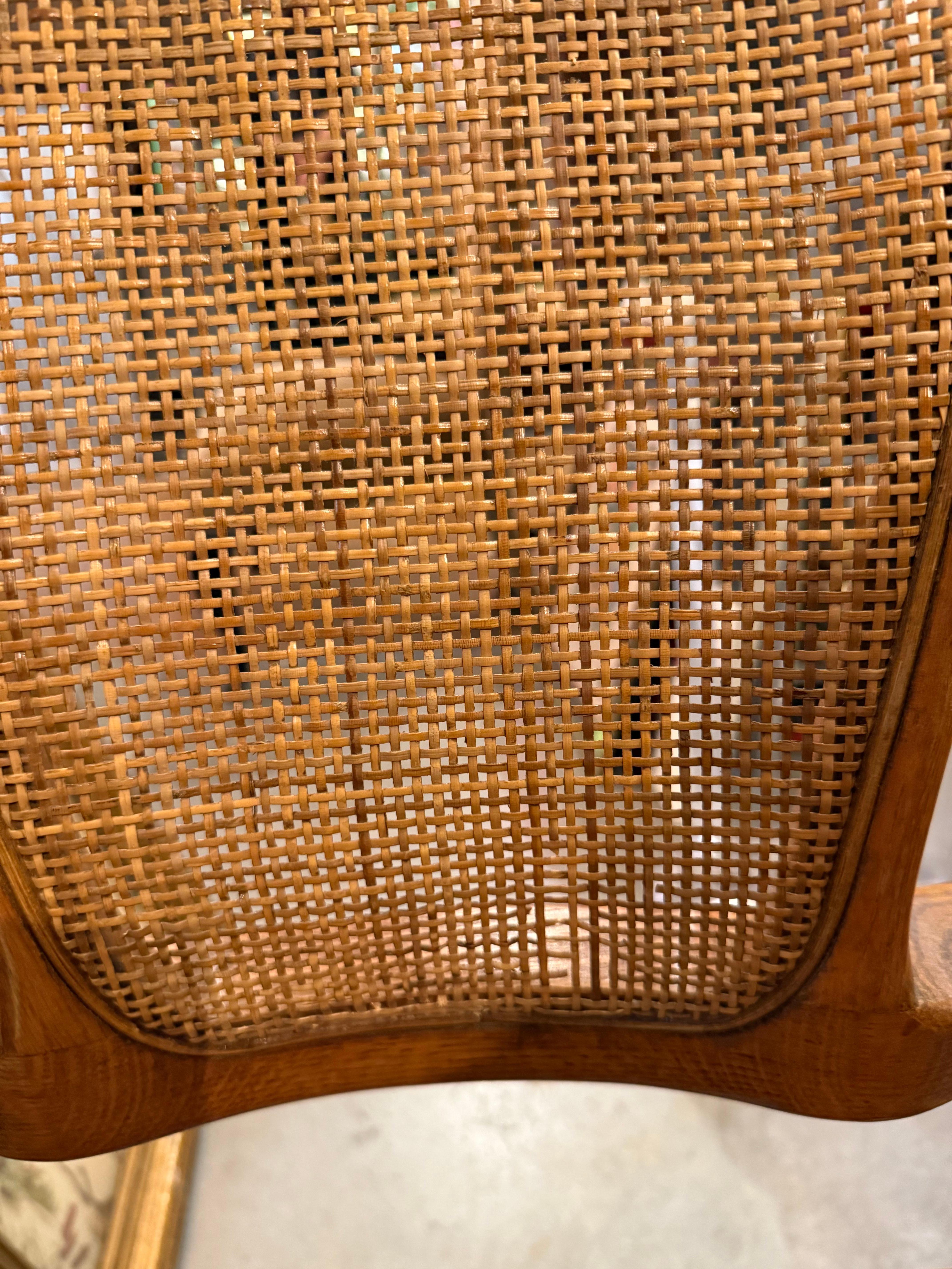 Satz von 4 Mid Century Modern Brentwood Oak Dining Chairs im Angebot 1