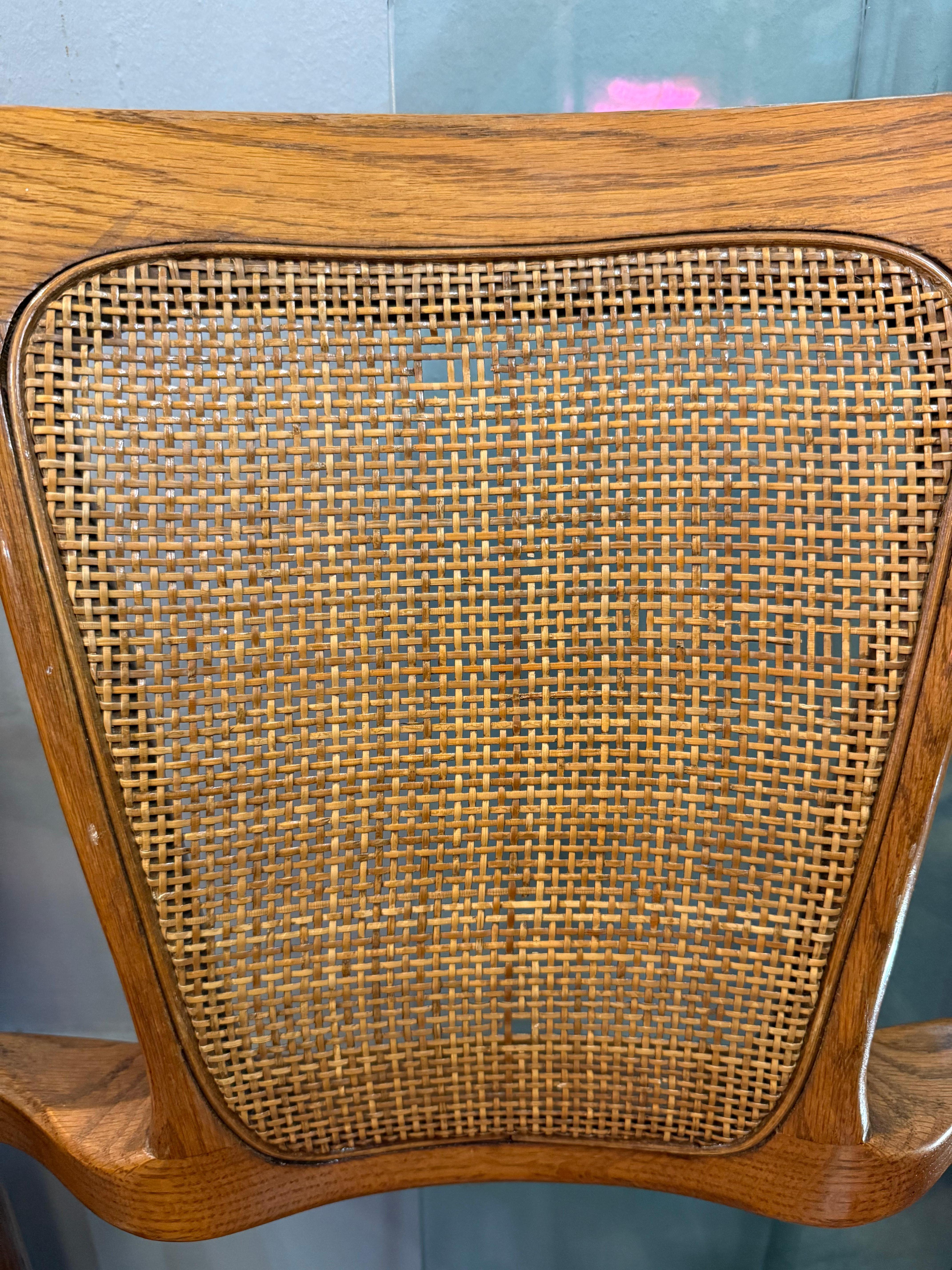 Satz von 4 Mid Century Modern Brentwood Oak Dining Chairs im Angebot 2