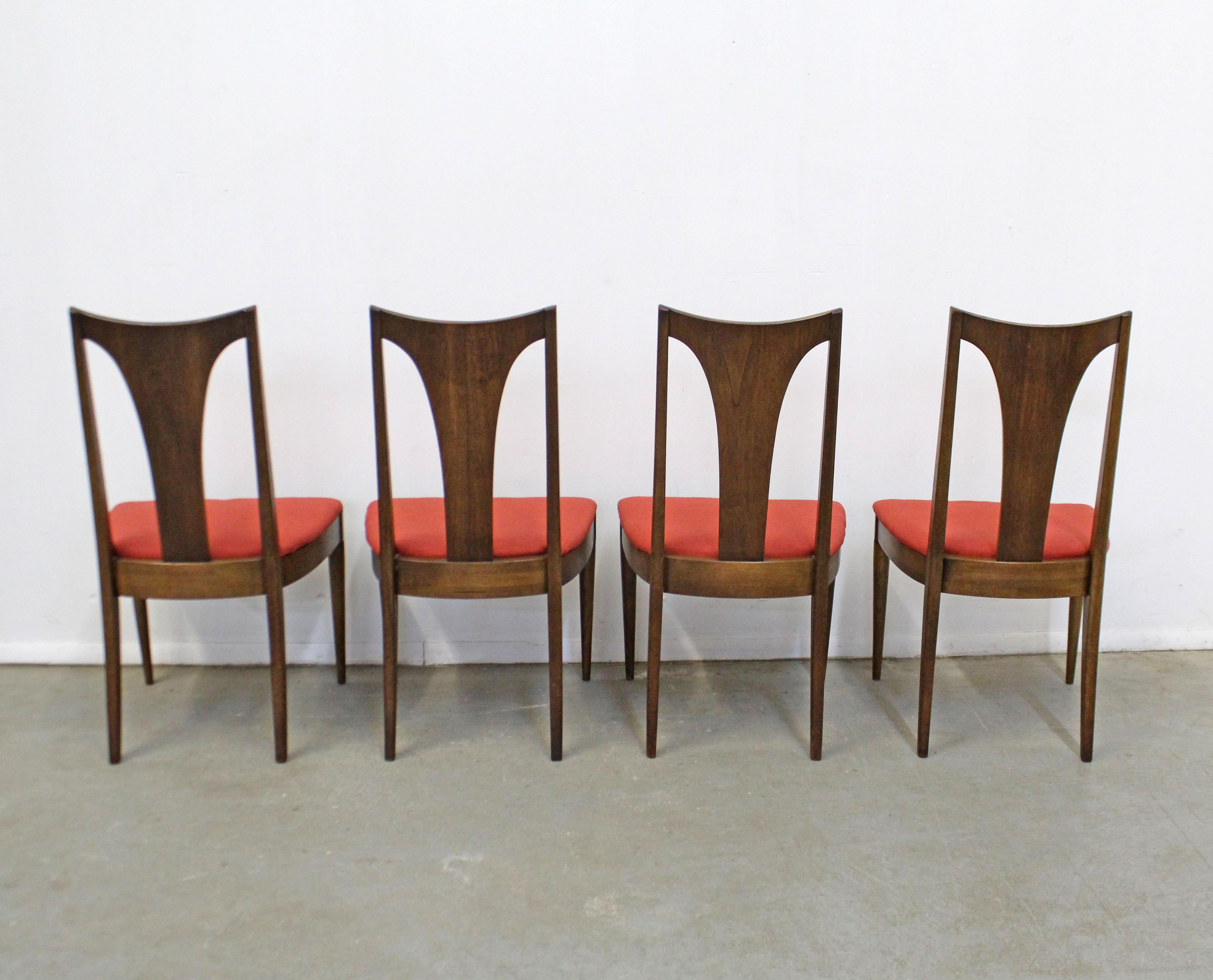 Mid-20th Century Set of 4 Mid-Century Modern Broyhill Brasilia Side Walnut Dining Chairs