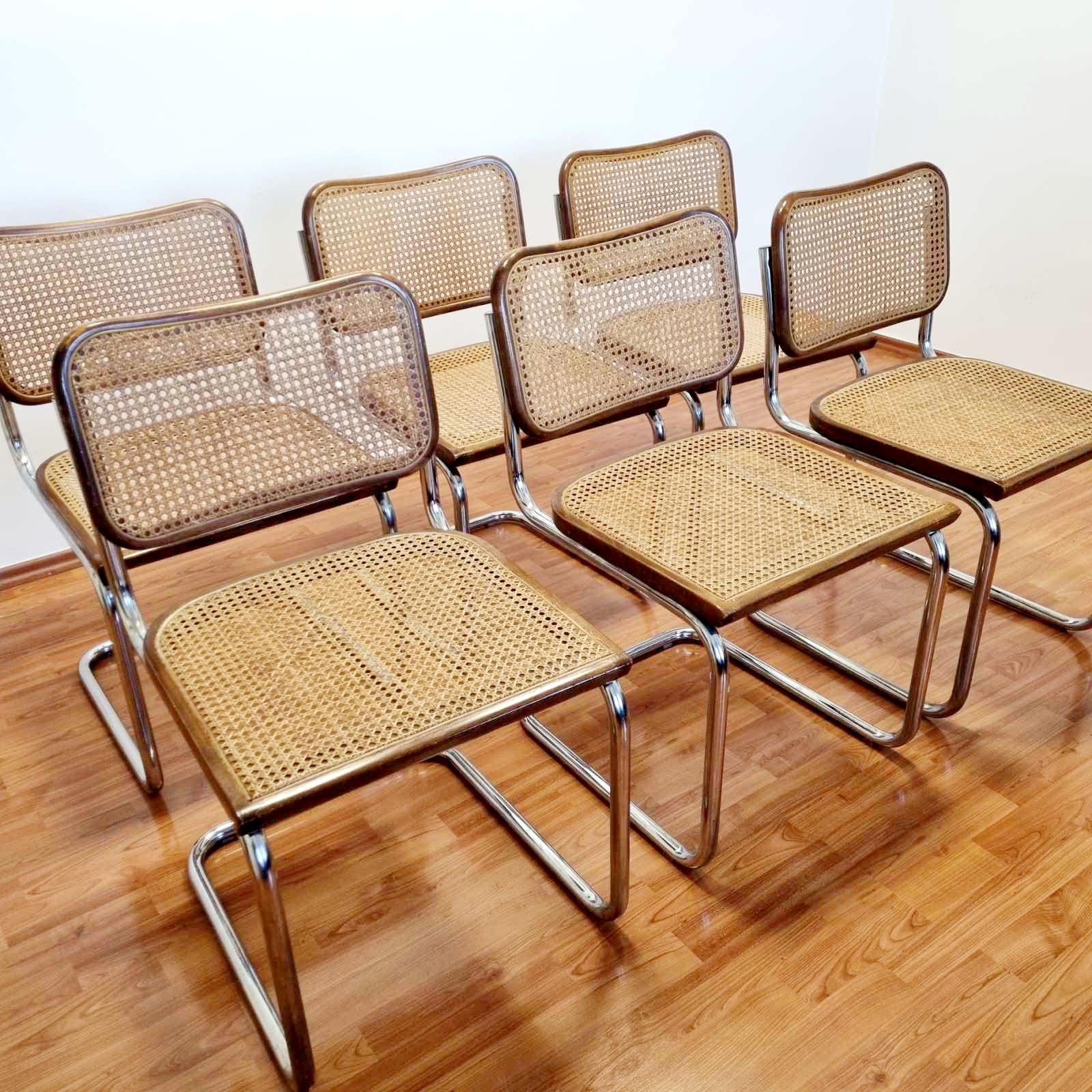 Set di 4 sedie Cesca del Mid Century Modern disegnate da Marcel Breuer, Italia anni '80 7