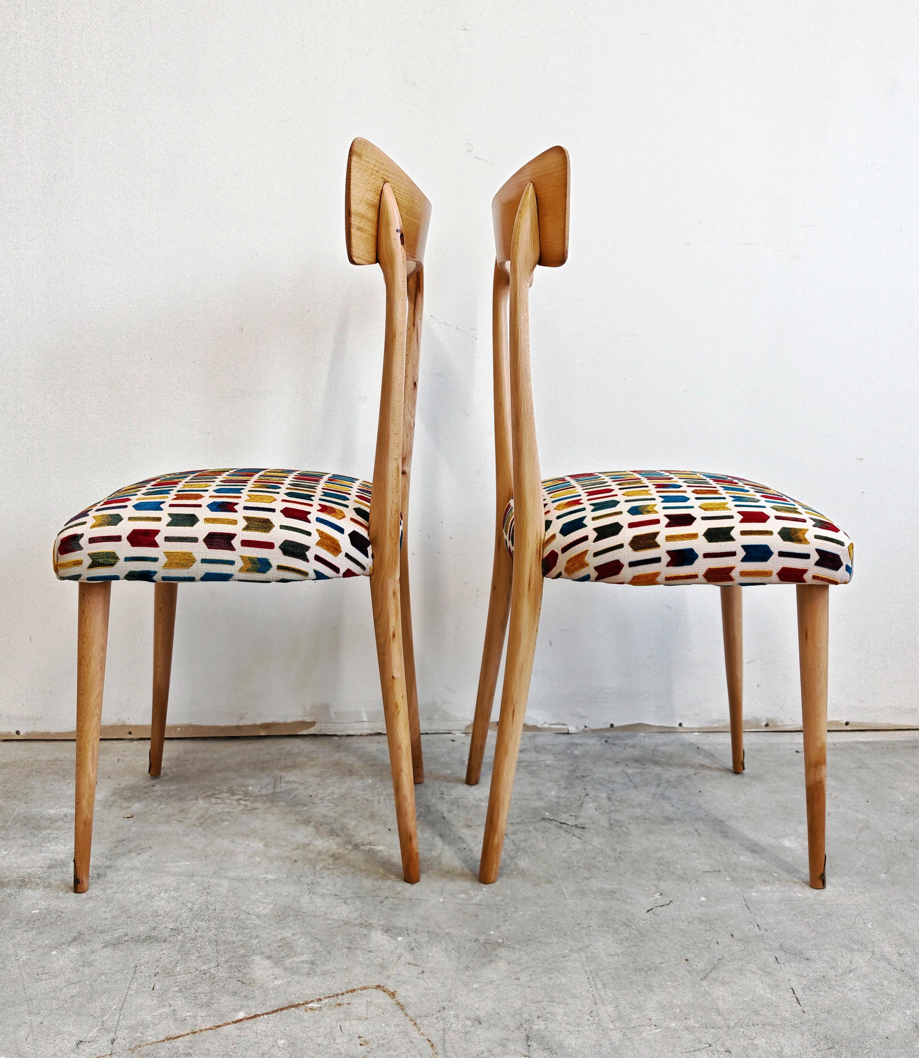 Satz von 4 Mid Century Modern Esszimmerstühlen 