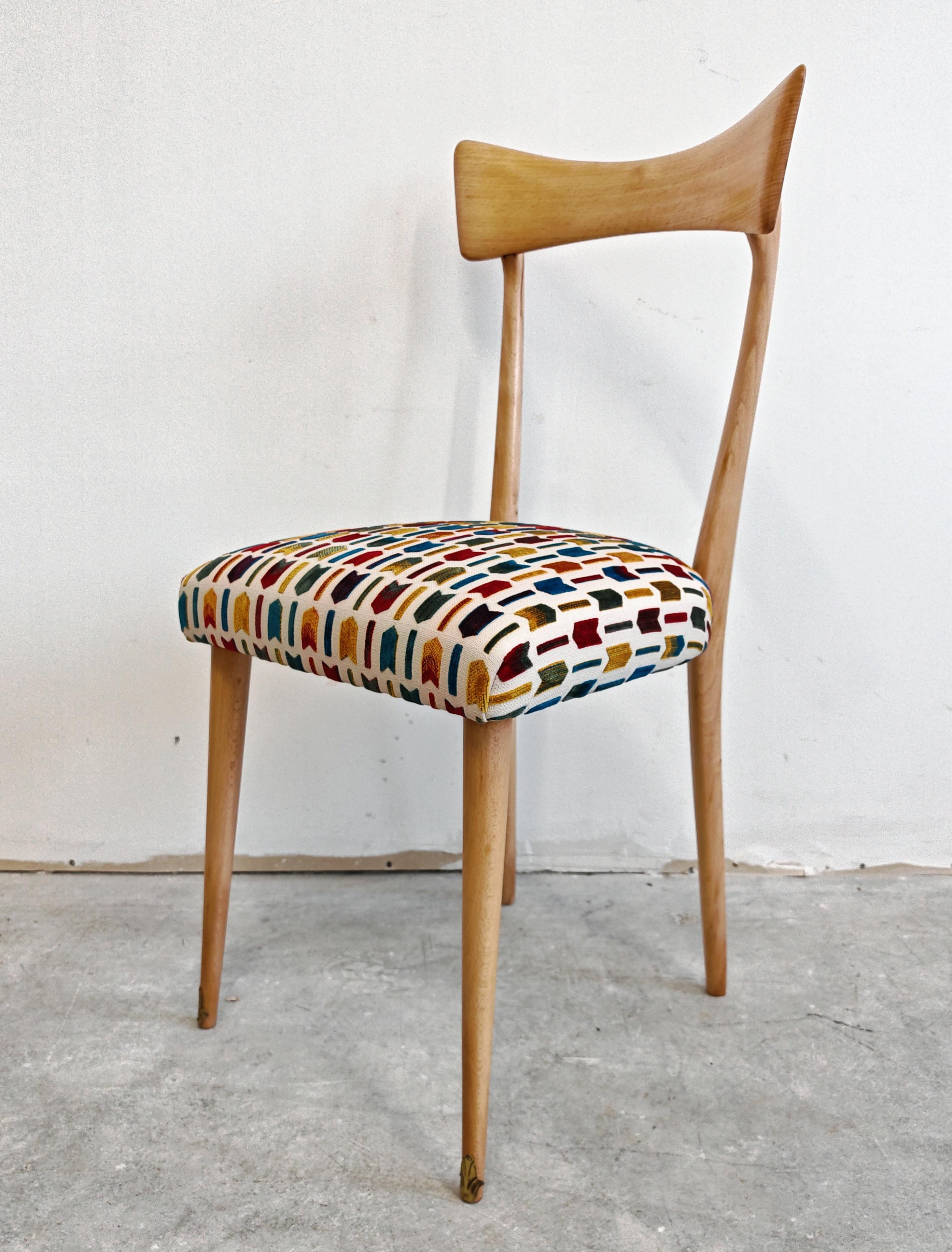 Satz von 4 Mid Century Modern Esszimmerstühlen 