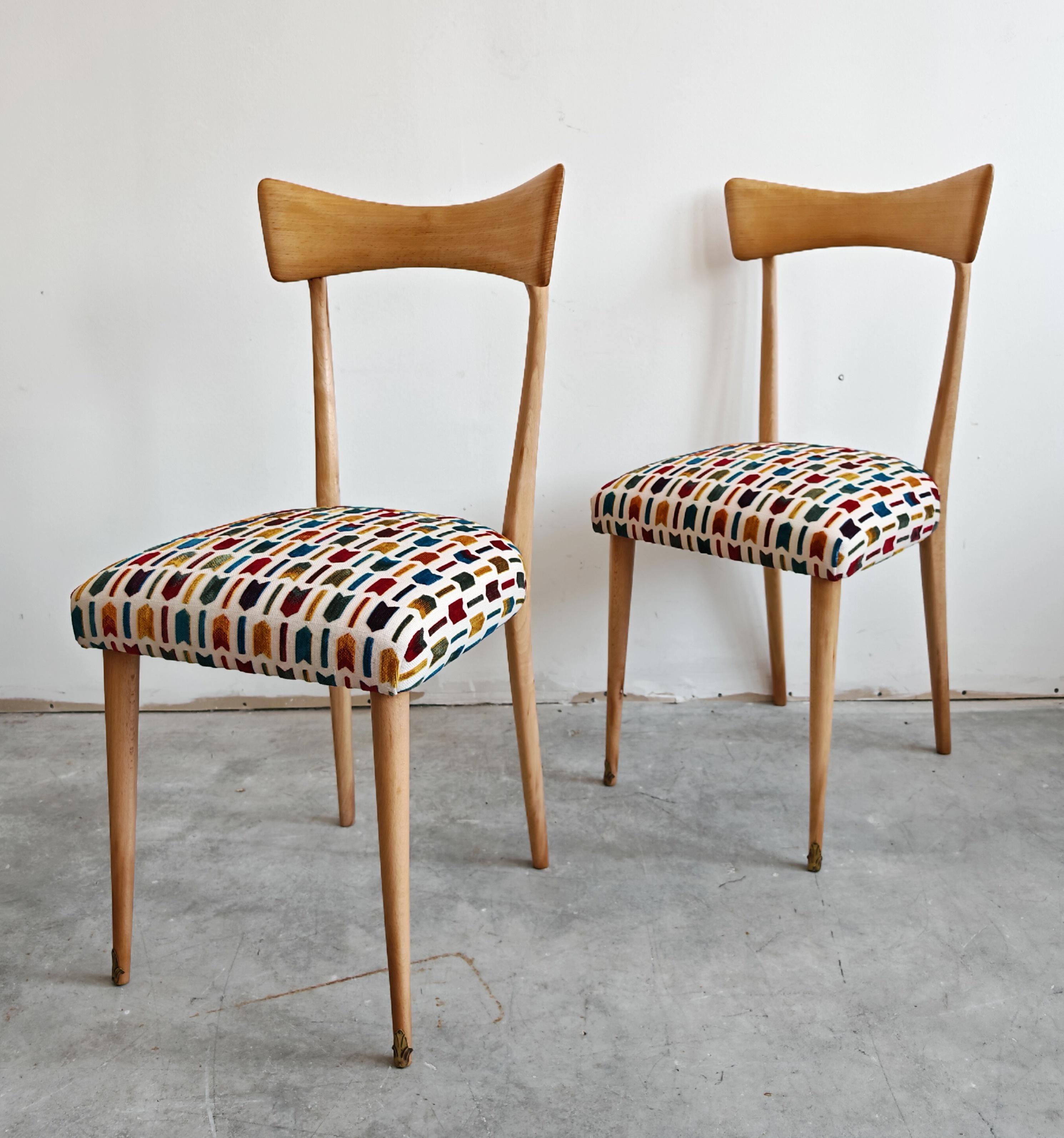 Satz von 4 Mid Century Modern Esszimmerstühlen 