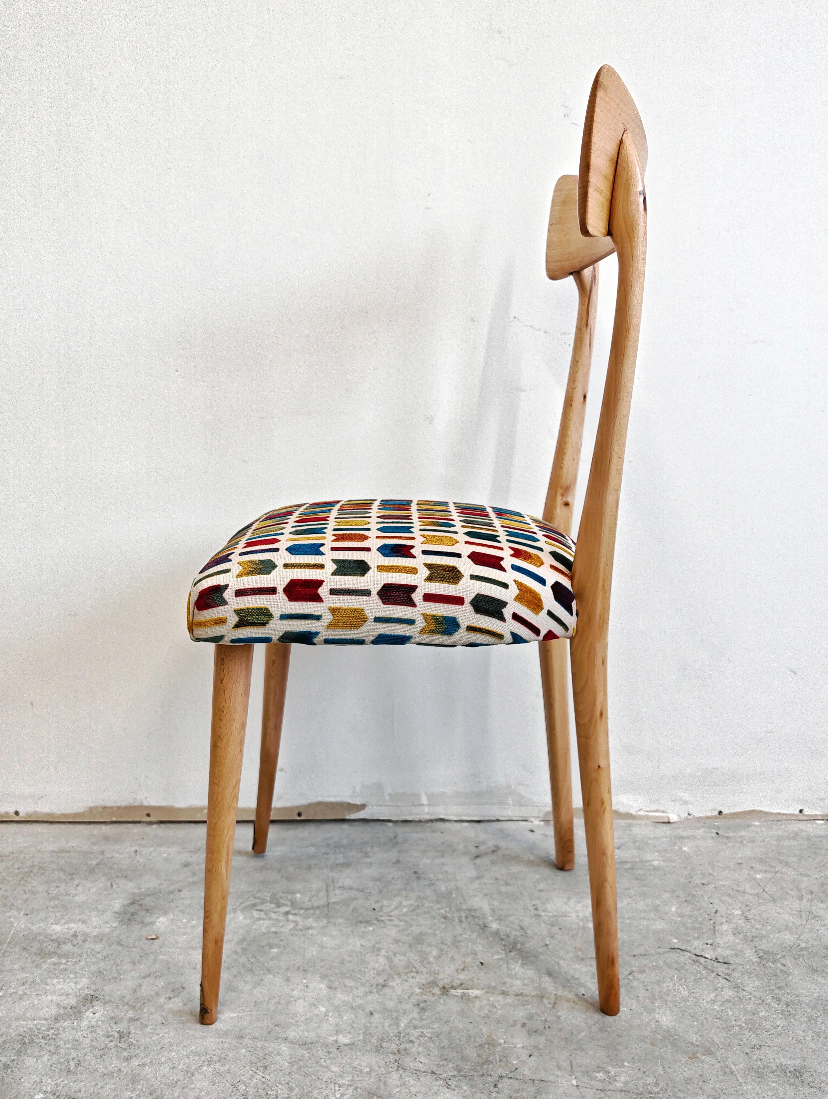 Satz von 4 Mid Century Modern Esszimmerstühlen 