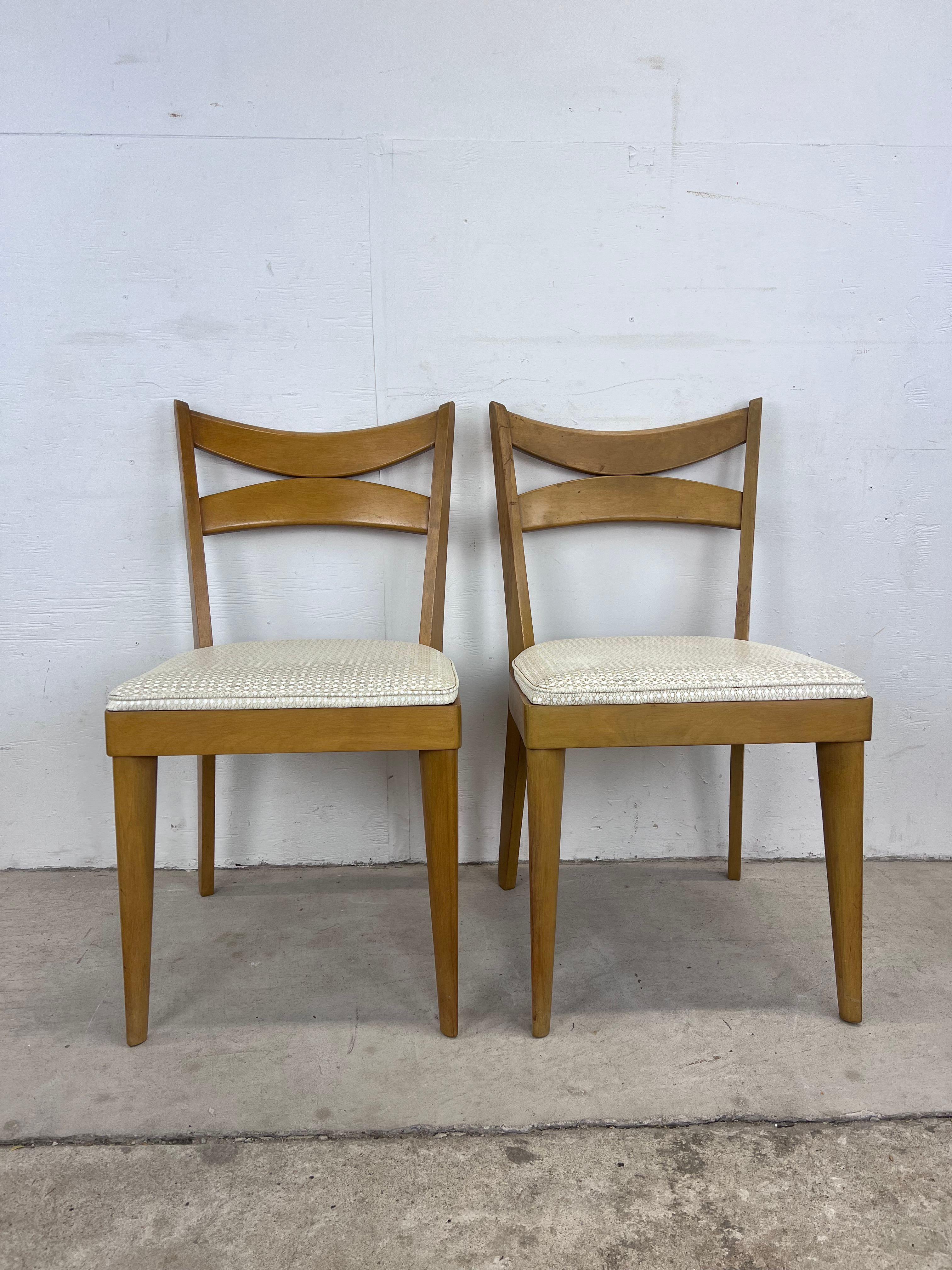American Set of 4 Mid-Century Modern Dining Chairs by Heywood Wakefield For Sale
