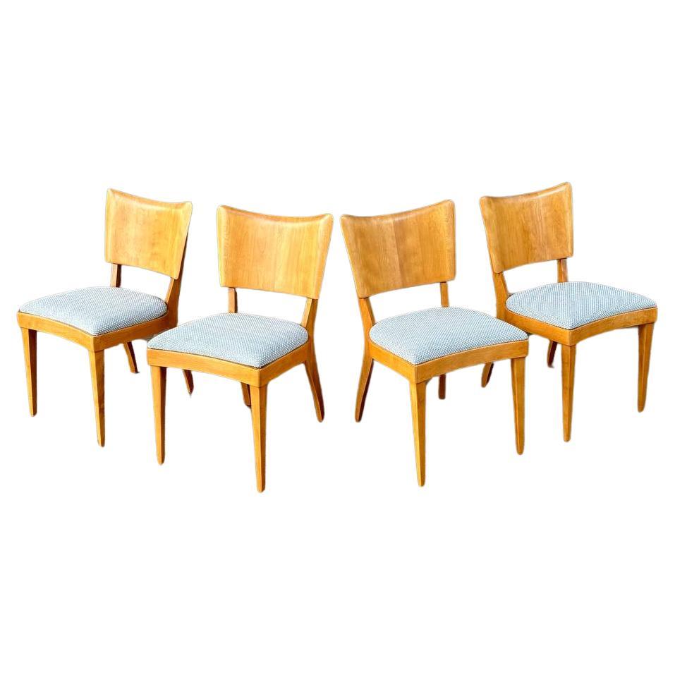 Ensemble de 4 chaises de salle à manger mi-siècle moderne par Heywood Wakefield en vente