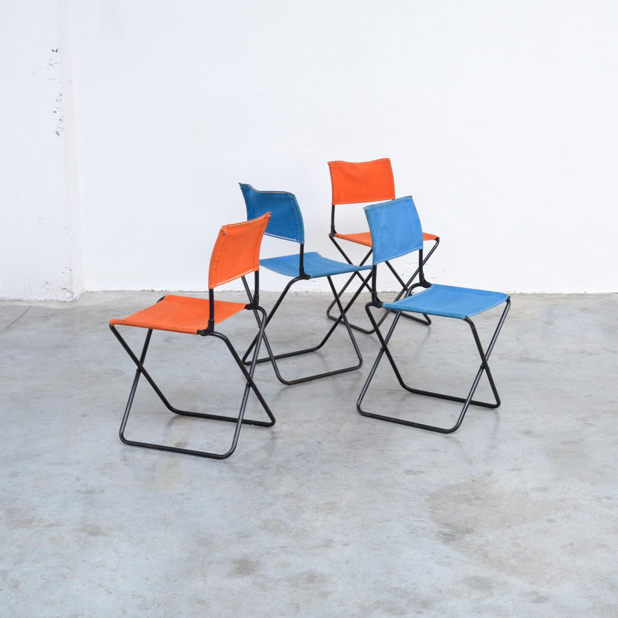 Mid-20th Century Set of 4 Mid-Century Modern Garden Chairs