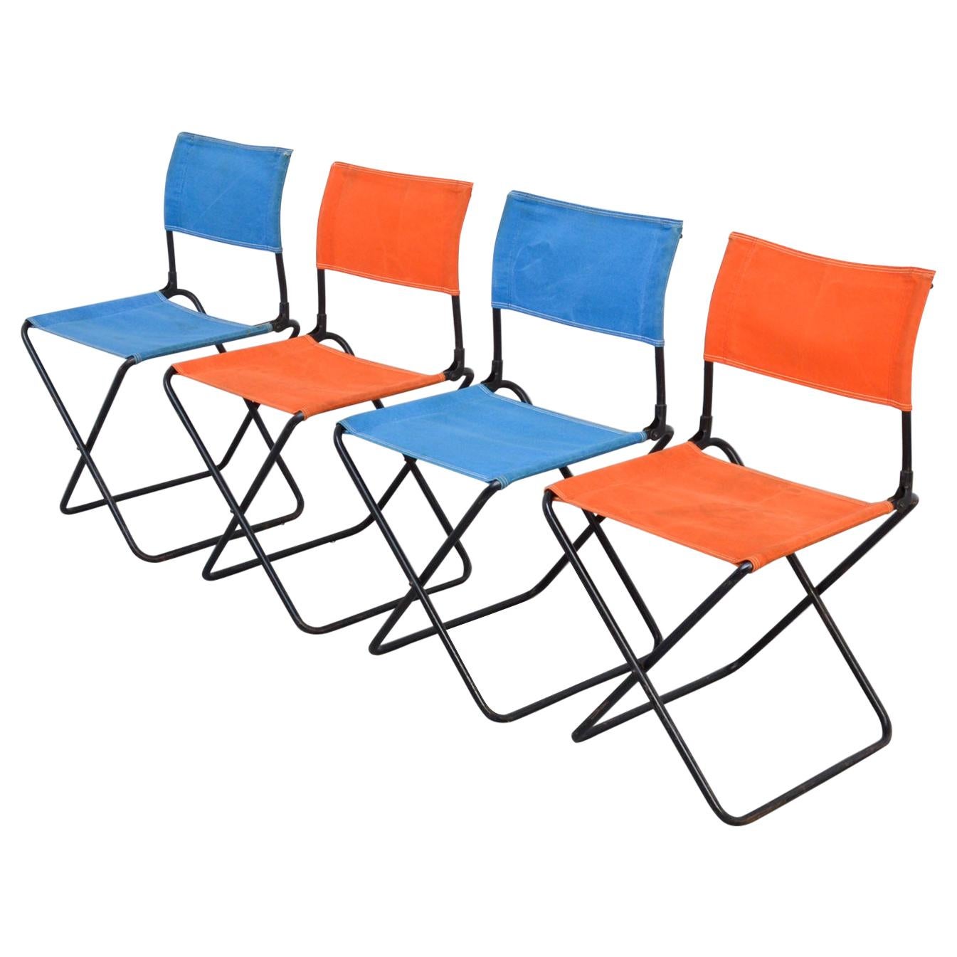 Set of 4 Mid-Century Modern Garden Chairs
