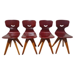Set of 4 Mid Century Modern German Bentwood Chairs