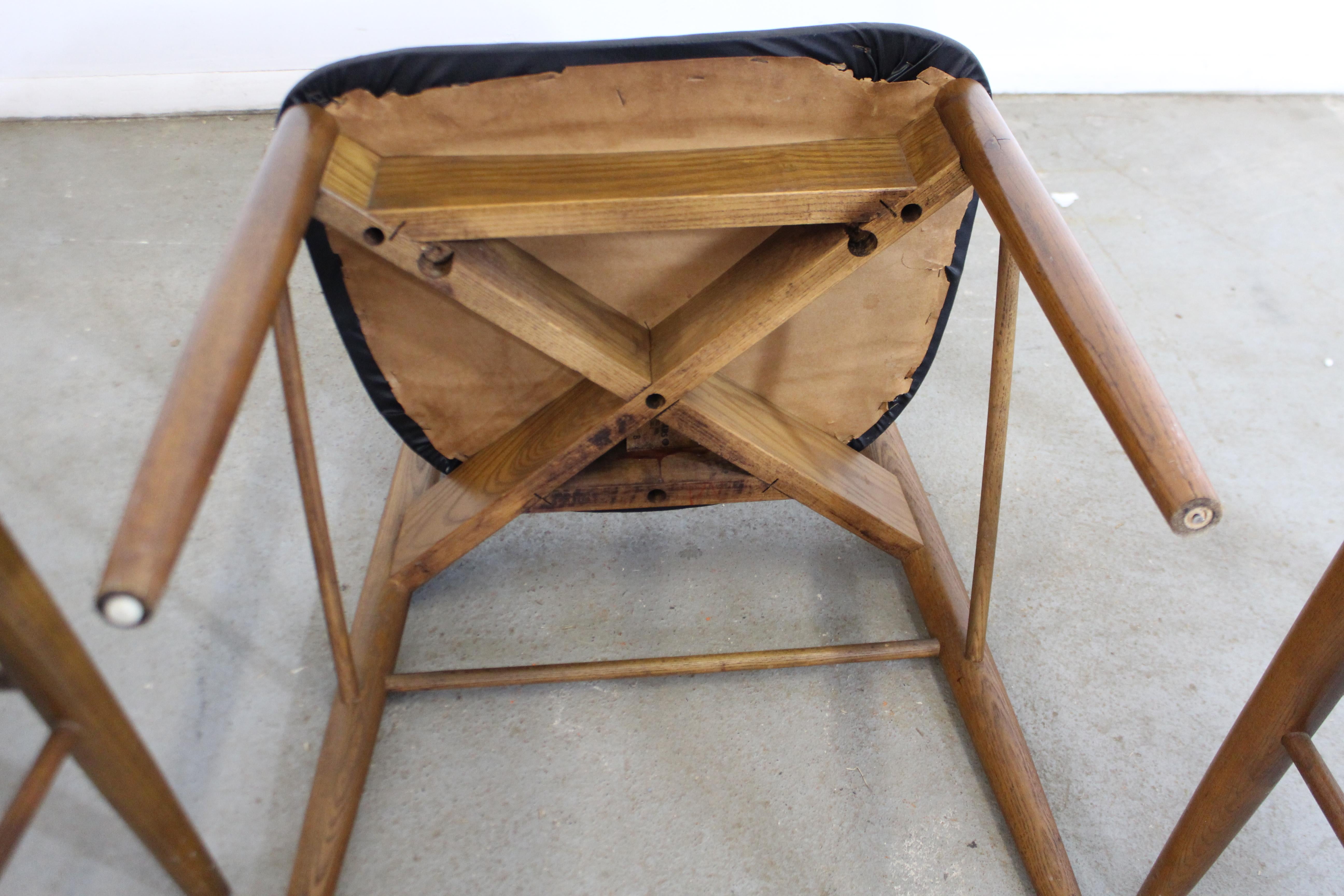 Set of 4 Mid-Century Modern H Paul Browning Shell Back Dining Chairs 3