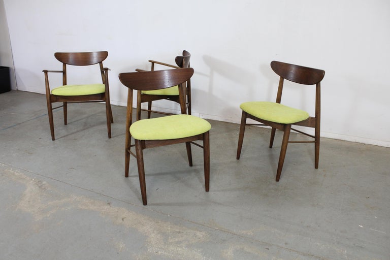 American Set of 4 Mid-Century Modern H Paul Browning Shell Back Dining Chairs For Sale