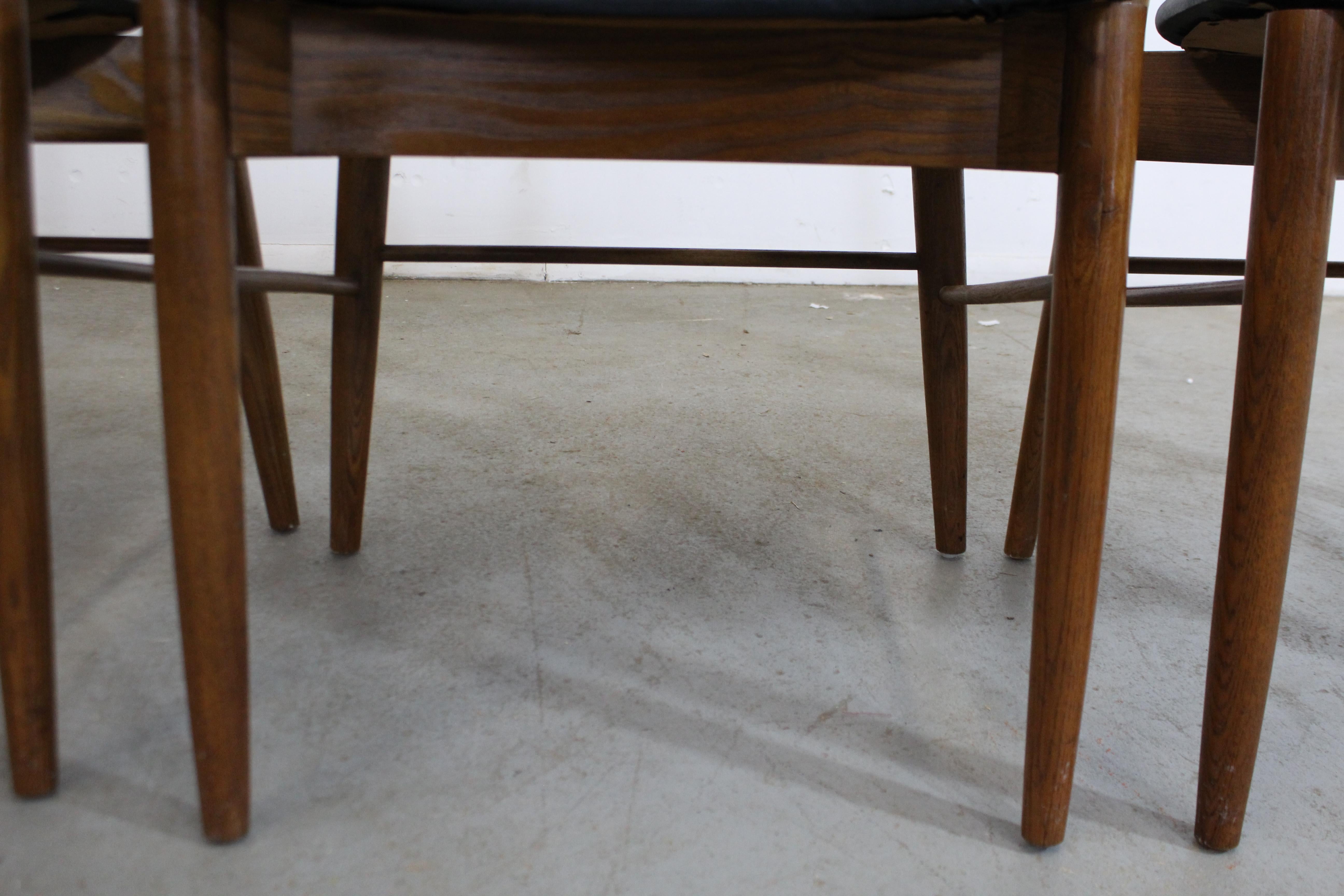 Set of 4 Mid-Century Modern H Paul Browning Shell Back Dining Chairs 2