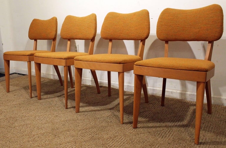 Set of Four MidCentury Modern Heywood Wakefield Champagne Dining