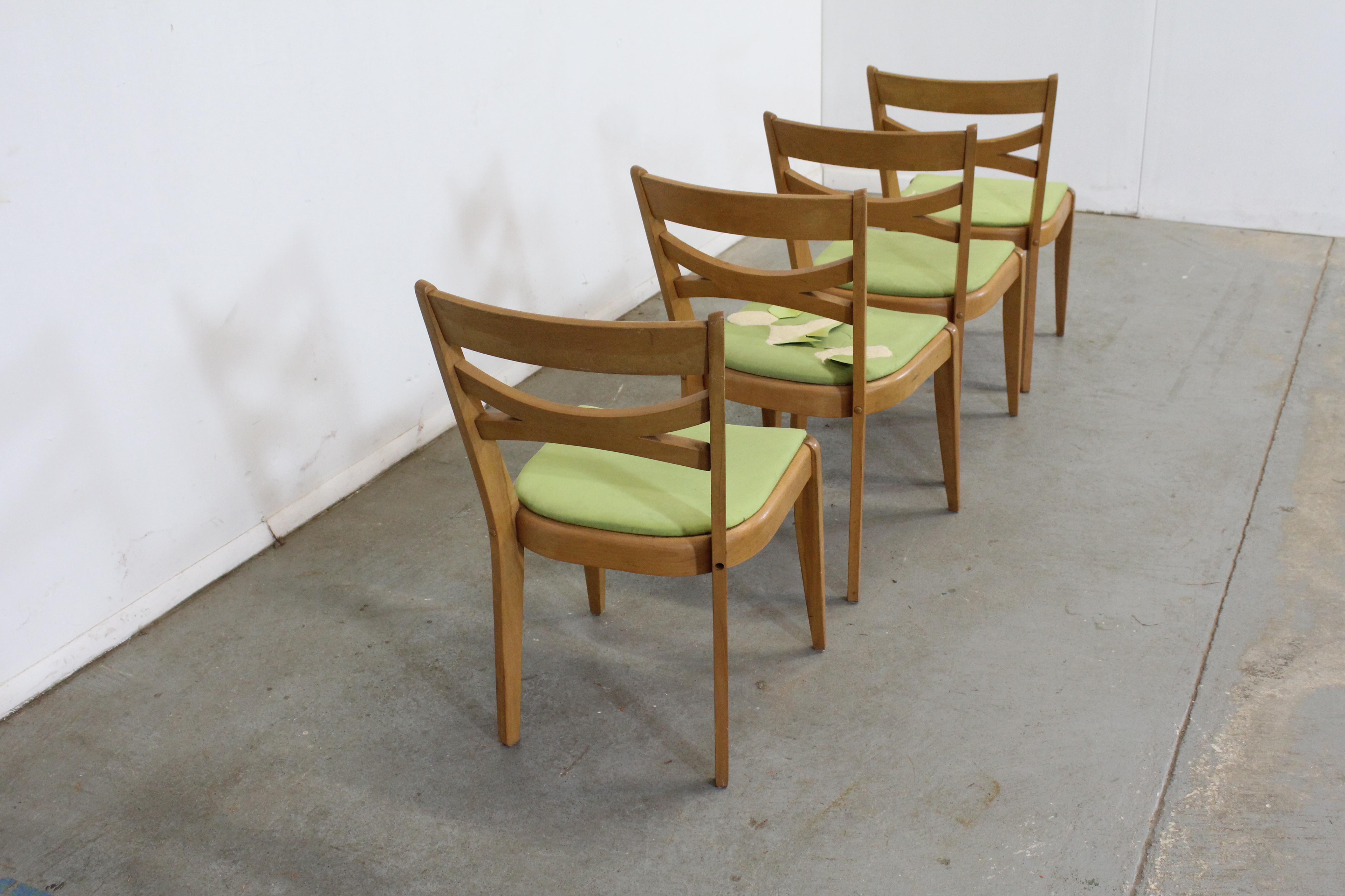 Set of 4 Mid-Century Modern Heywood Wakefield Dining Chairs 5