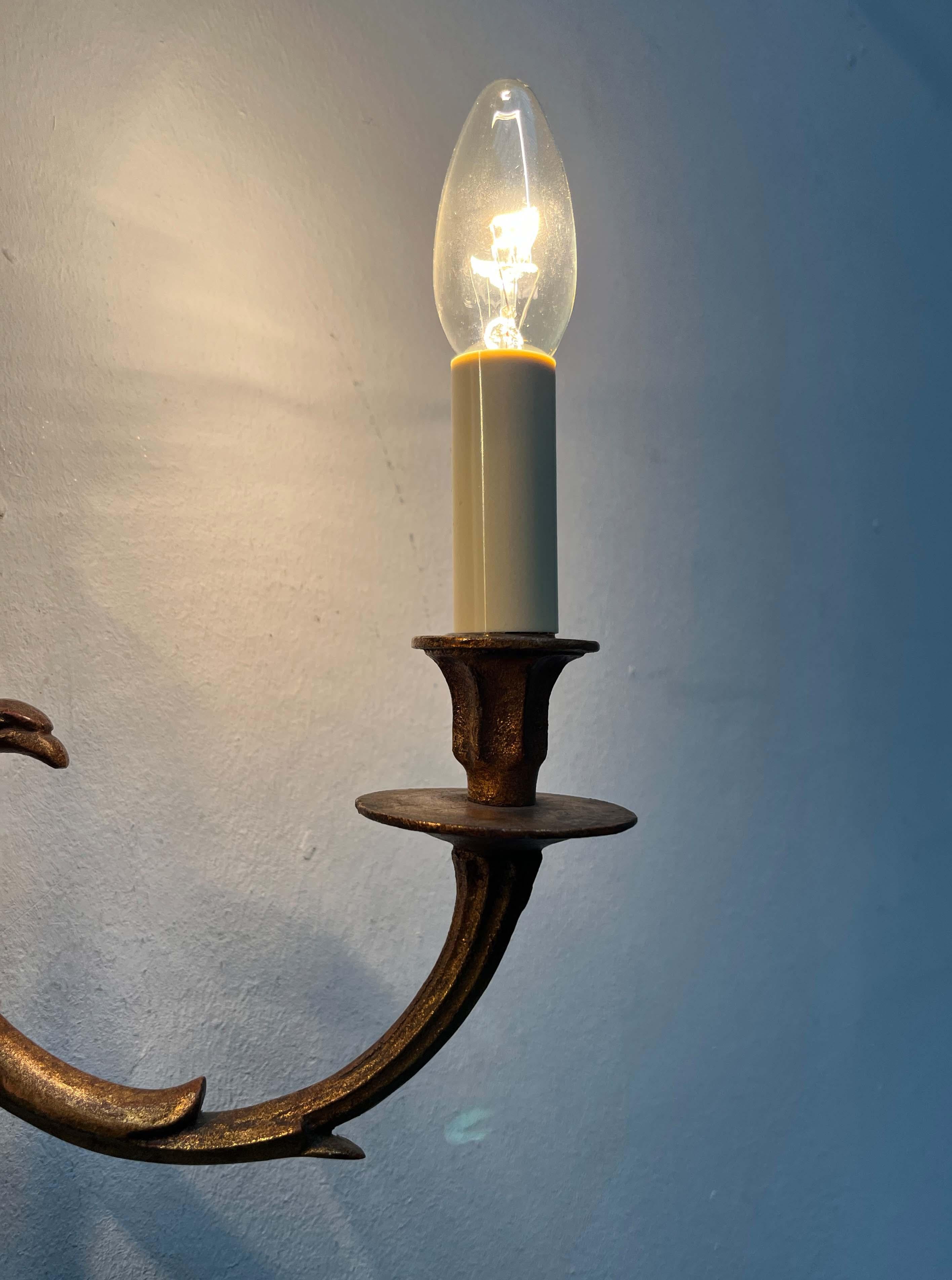 Set di 4 lampade neoclassiche italiane di metà secolo da Palladio in vendita 1