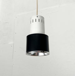 Set of 4 Mid-Century Modern Minimalist Pendant Lamps, Louis Kalff, Philips 1950s