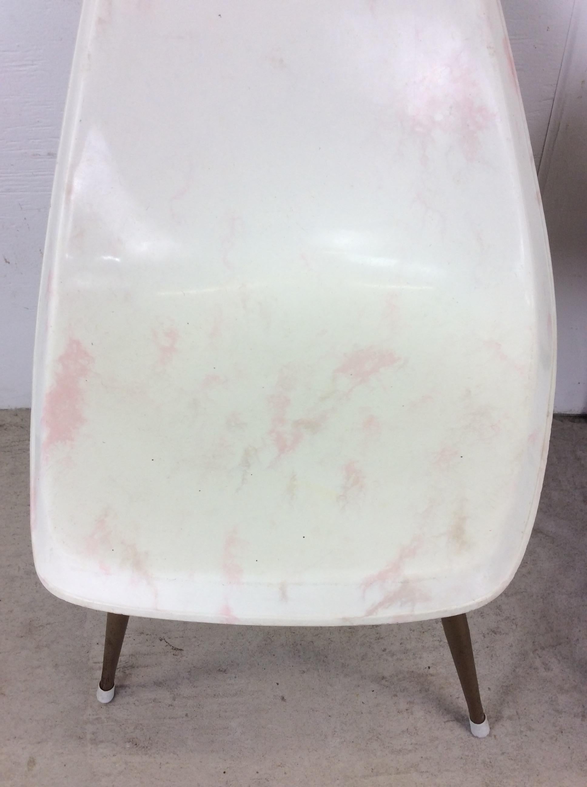 Set of 4 Mid Century Modern Molded Plastic Chairs with Swivel Base For Sale 8