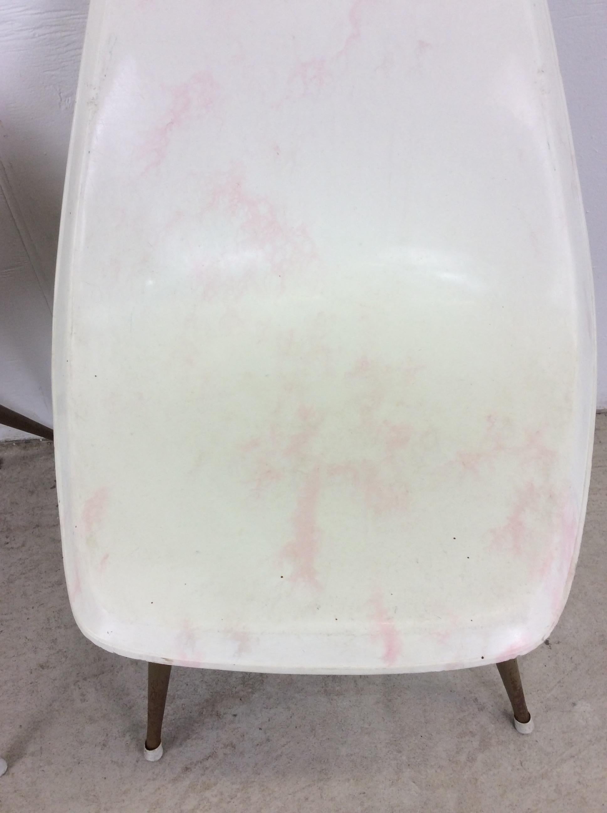 Set of 4 Mid Century Modern Molded Plastic Chairs with Swivel Base For Sale 10