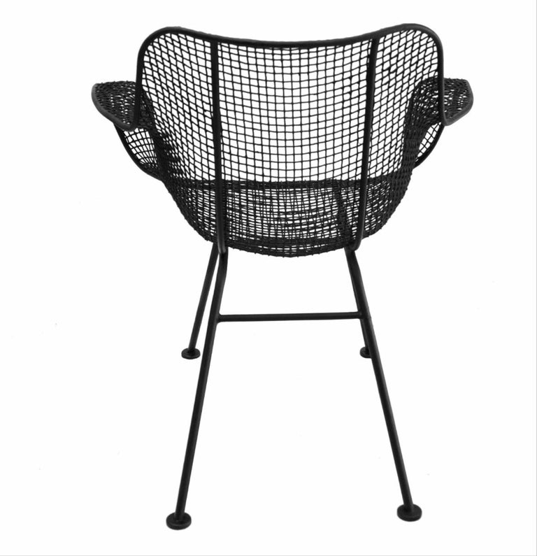 Set of 4 MidCentury Modern Russell Woodard Sculptura Arm Chairs Outdoor Indoor For Sale at 1stDibs