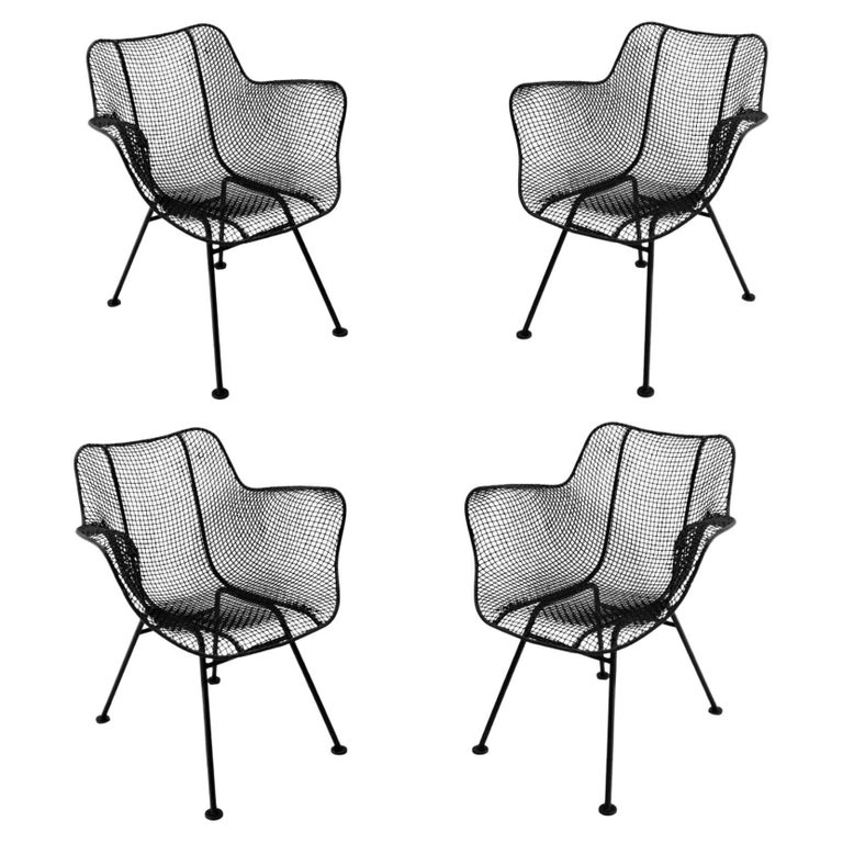 Set of 4 MidCentury Modern Russell Woodard Sculptura Arm Chairs