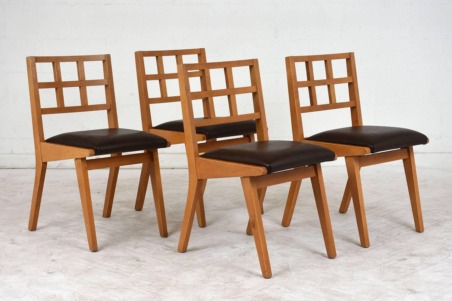 Set of Four Mid-Century Modern Style Dining Chairs 1