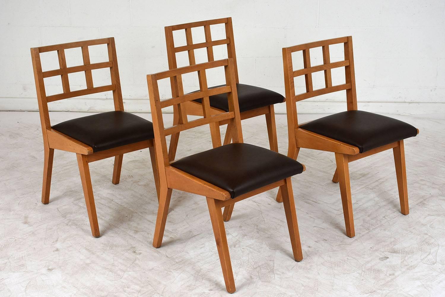 Set of Four Mid-Century Modern Style Dining Chairs 2
