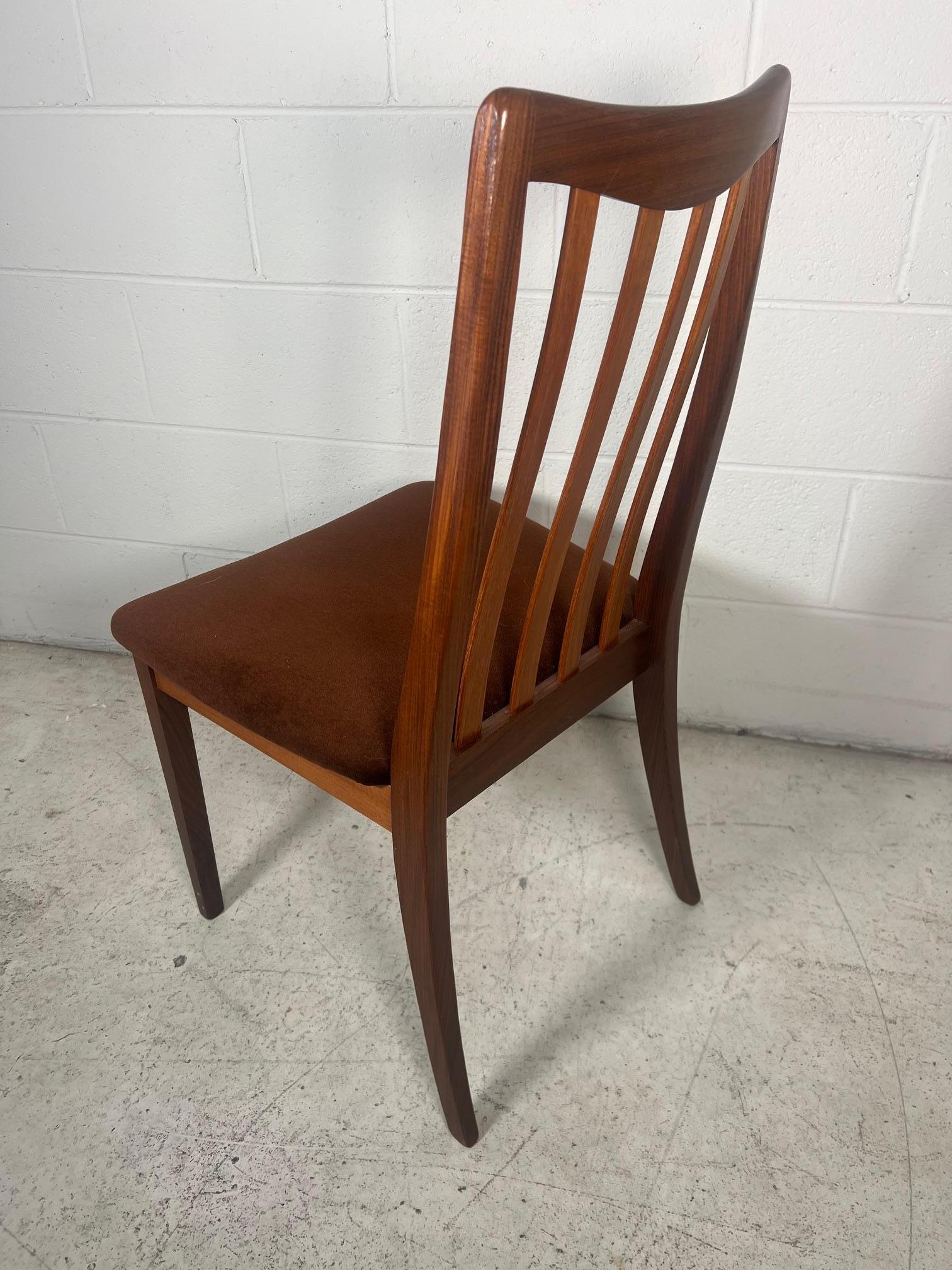 Set Of 4 Mid Century Modern Teak Dining Chairs By G Plan 6