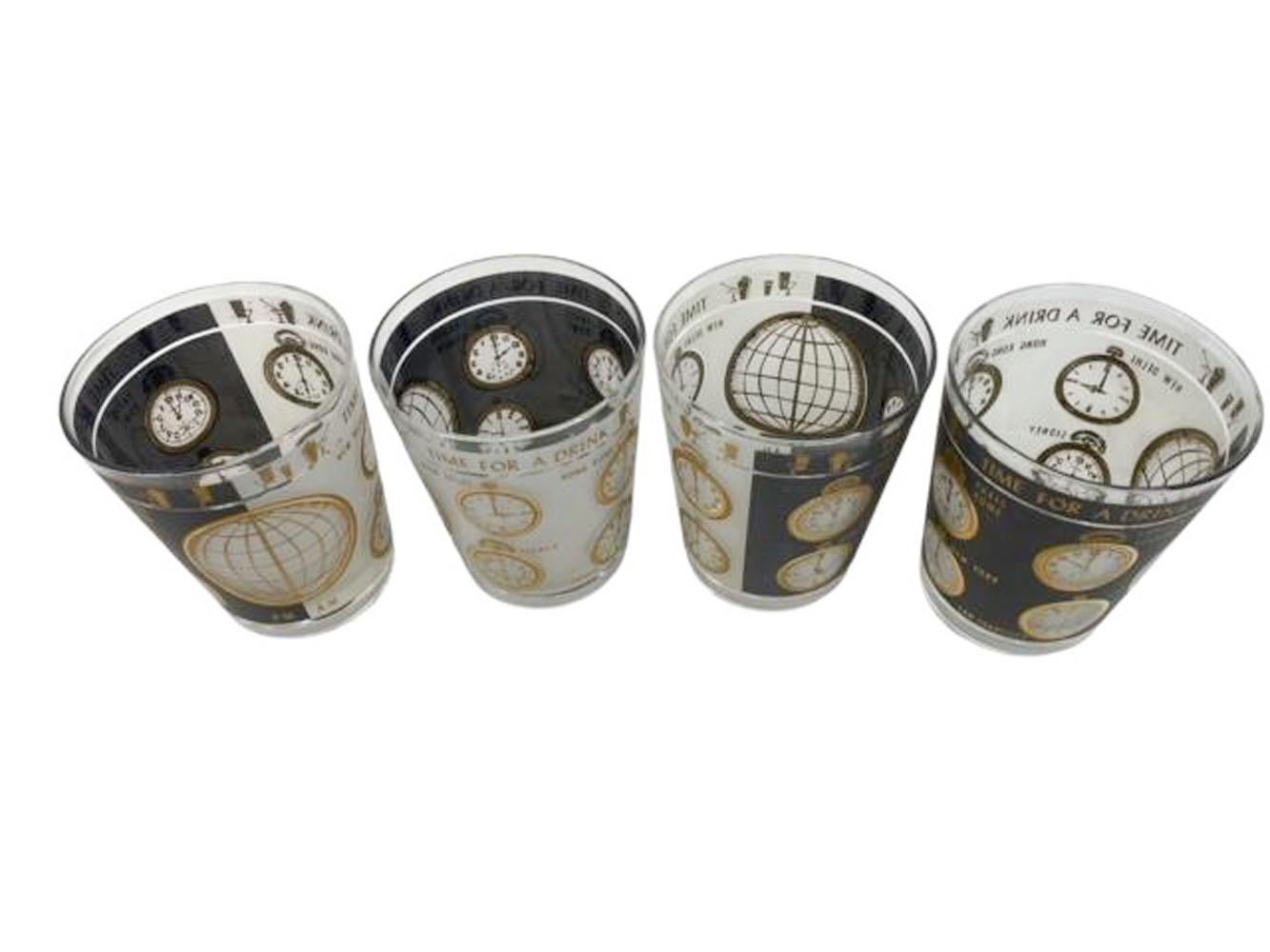 Set of 4 Mid-Century Modern 