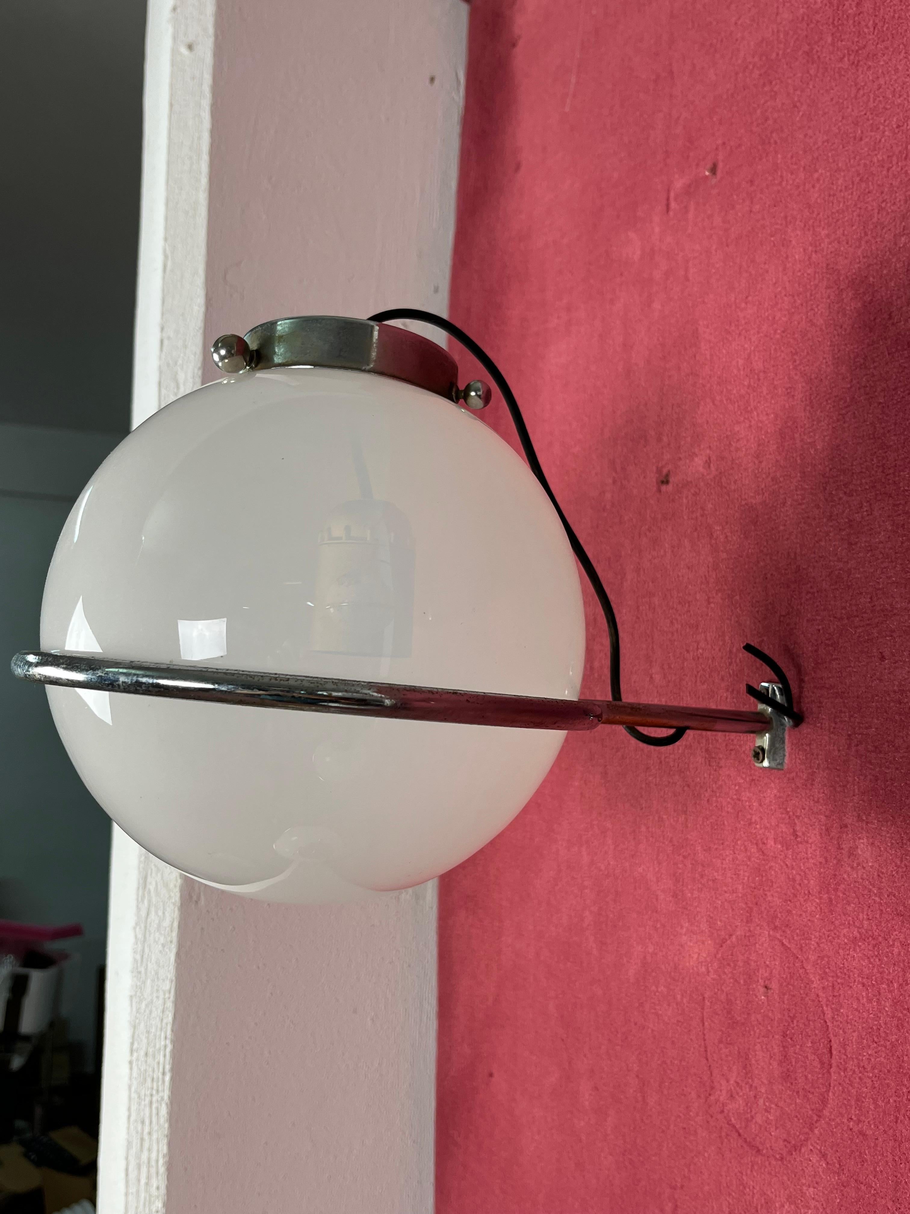 Set of 4 Mid-century Murano Glass Wall Lamps attributed to Gino Sarfatti, 1960s For Sale 6