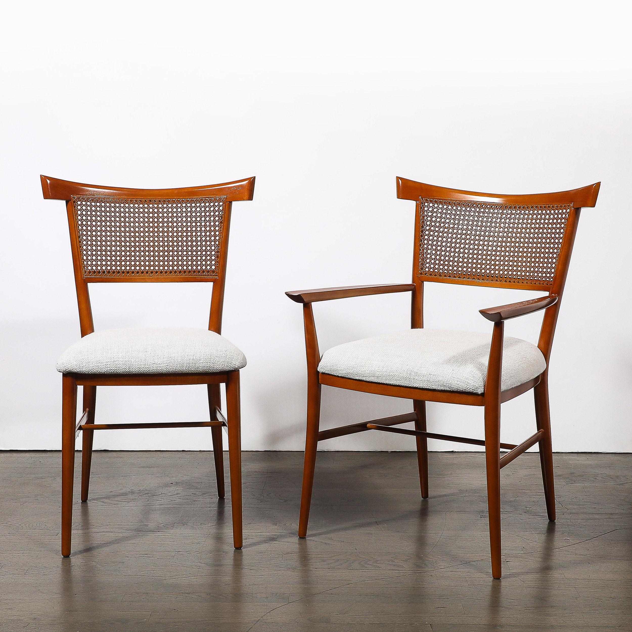 Mid-Century moderno Set di 4 sedie da pranzo 