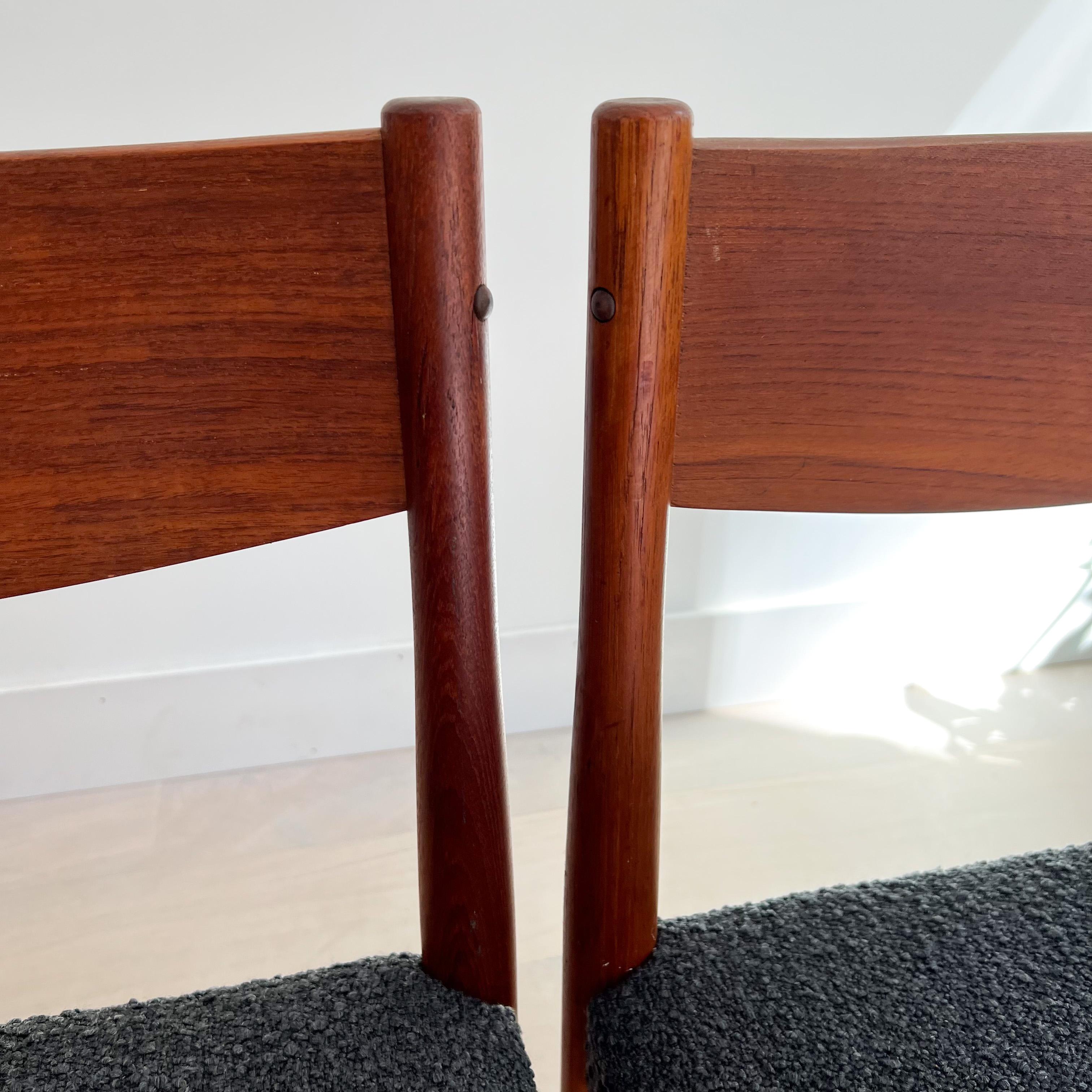 Set of 4 Mid Century Poul Volther for Frem Rojle Teak Dining Chairs 6