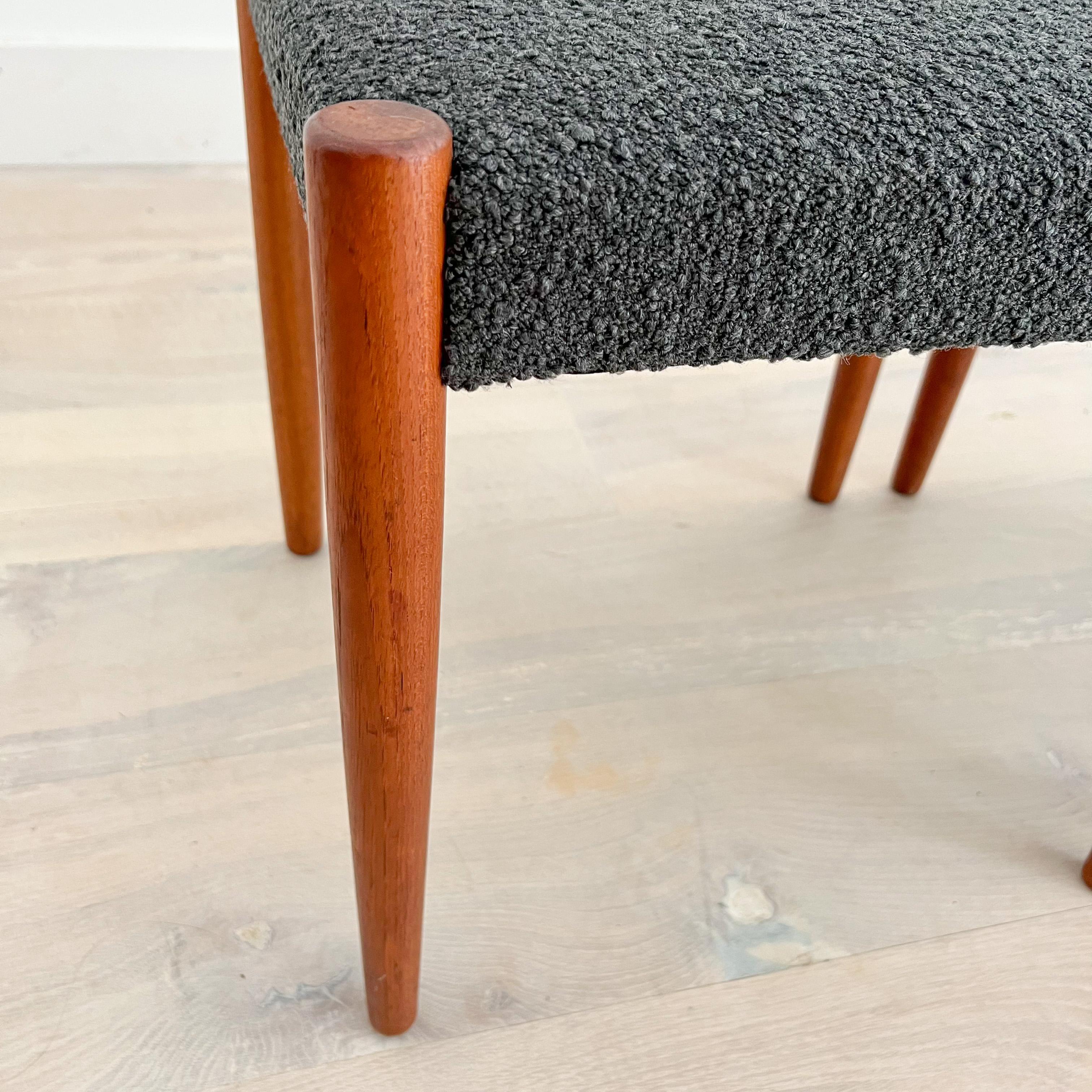Mid-Century Modern Set of 4 Mid Century Poul Volther for Frem Rojle Teak Dining Chairs