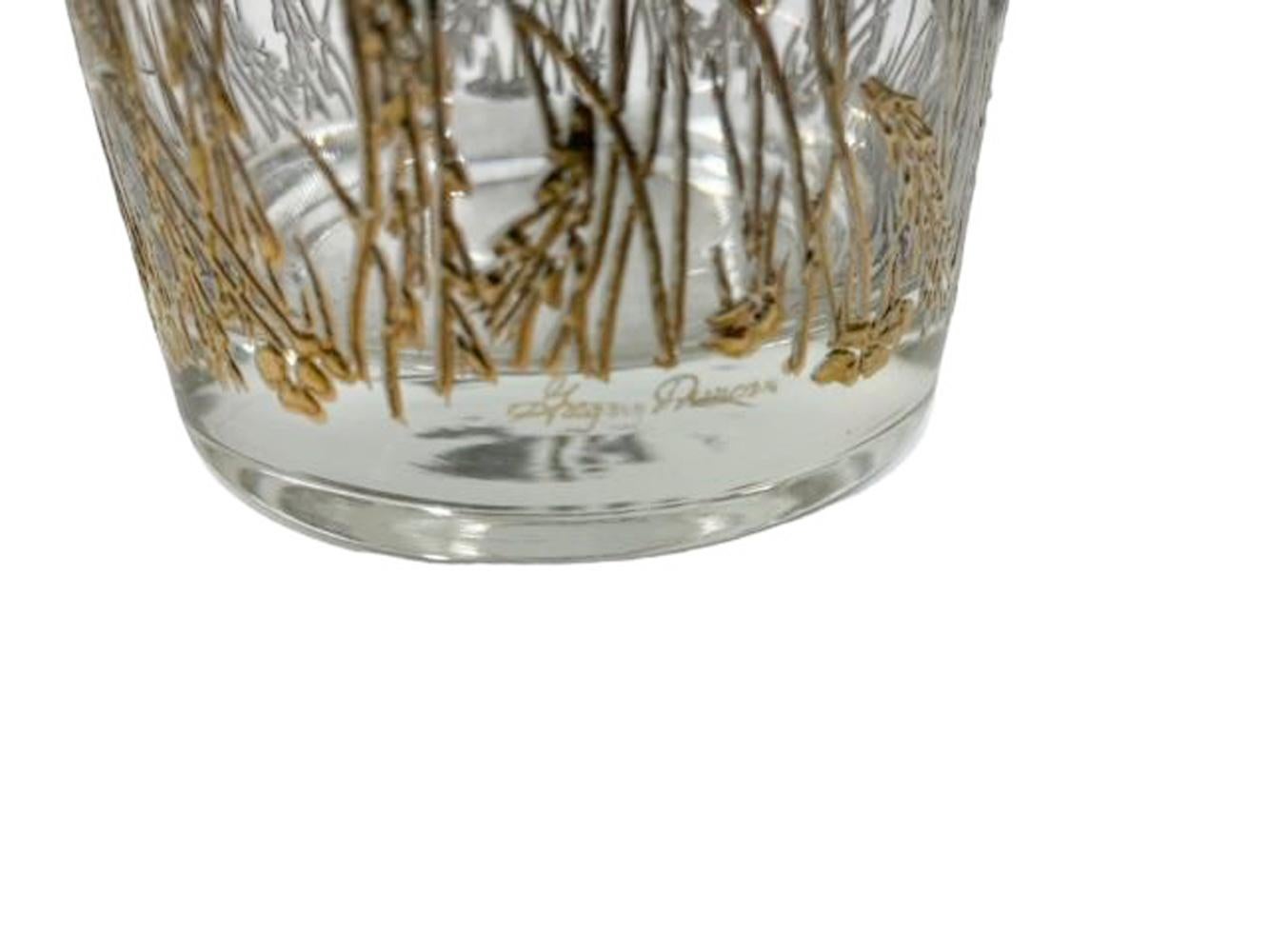 Juego de 4 Vasos Rocks Mid Century con el diseño 
