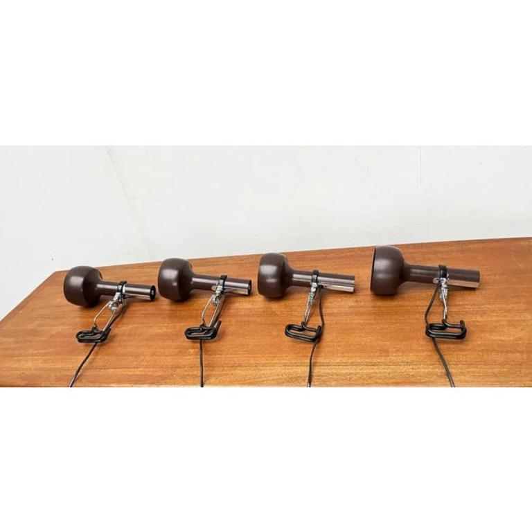 20ième siècle Ensemble de 4 lampes de table à pince A Space du milieu du siècle par SLZ Team, années 1960 en vente