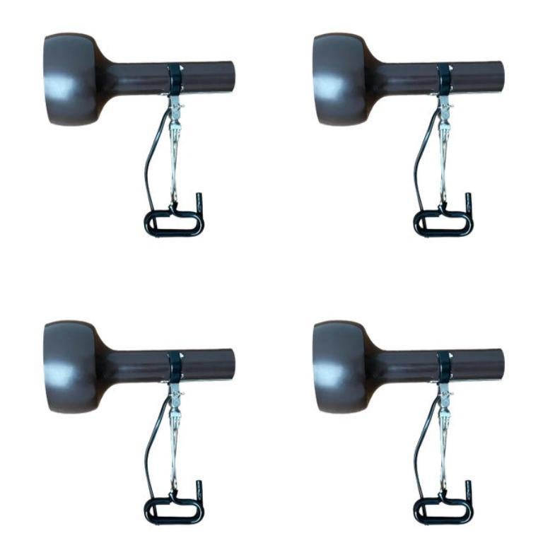 Ensemble de 4 lampes de table à pince A Space du milieu du siècle par SLZ Team, années 1960