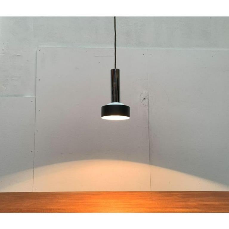 Set di 4 lampade a sospensione minimaliste tedesche di metà secolo, anni '60 in vendita 5