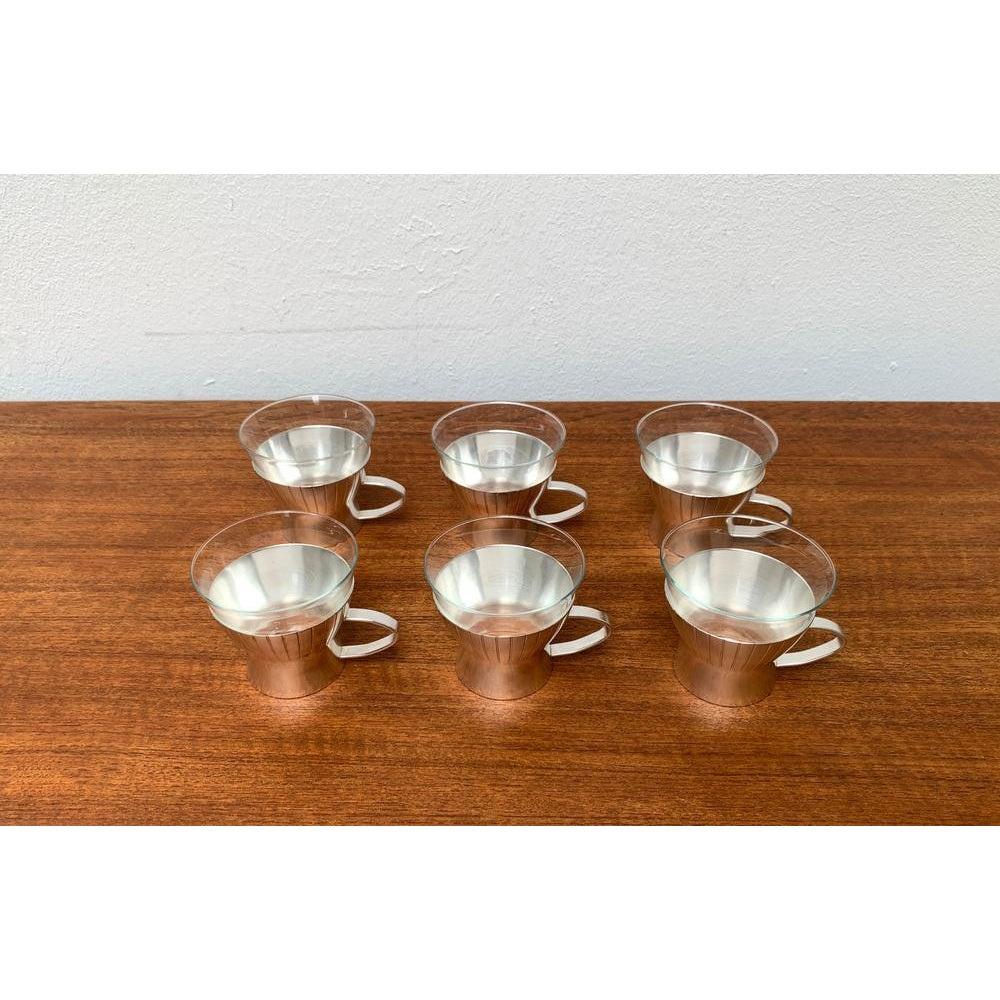 Mid-Century moderno Set di 4 bicchieri da tè di metà secolo di WMF, anni '60 in vendita