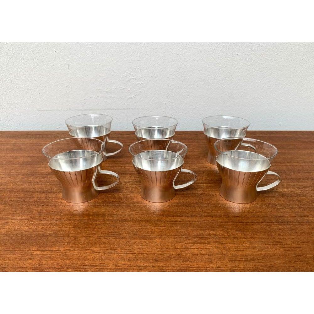 Tedesco Set di 4 bicchieri da tè di metà secolo di WMF, anni '60 in vendita