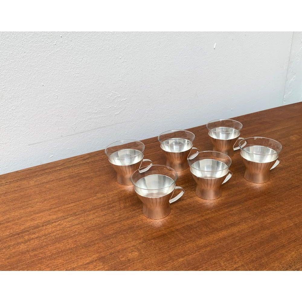 Set di 4 bicchieri da tè di metà secolo di WMF, anni '60 In condizioni ottime in vendita a Hamburg, DE