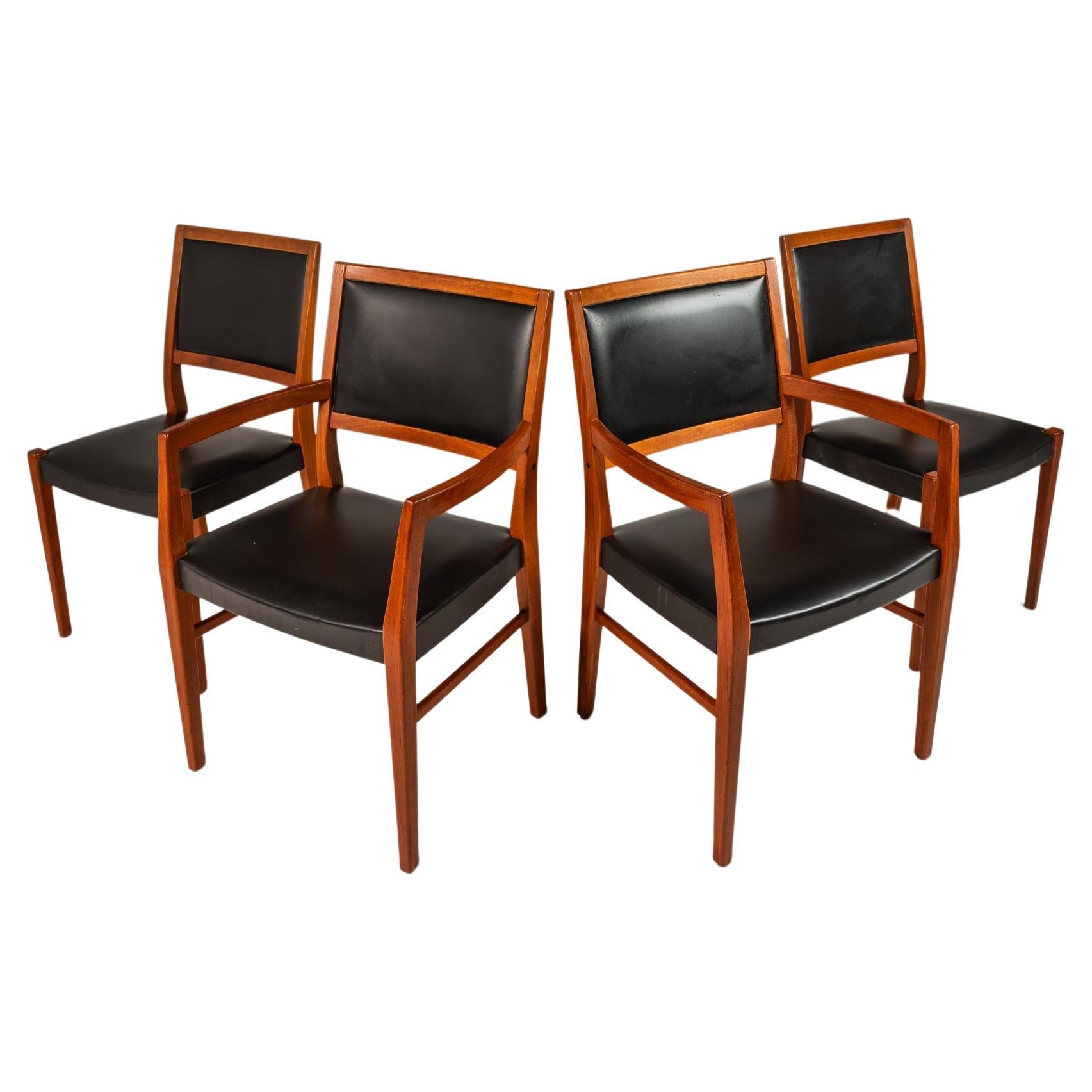Set of 4 Mid-Century Teak Dining Chairs by Svegards Markaryd, Sweden, c. 1960s