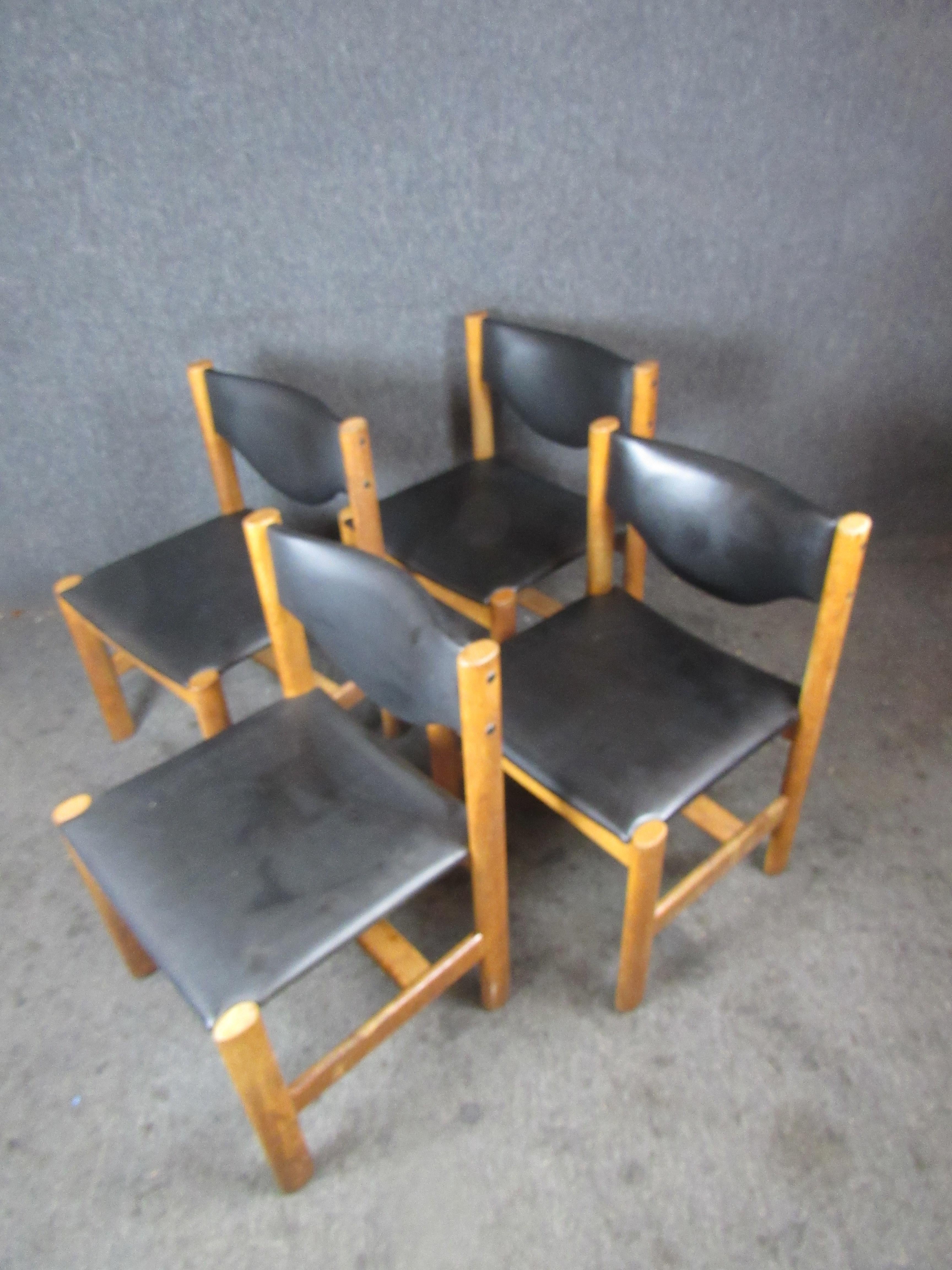 modern oak dining chairs set of 4