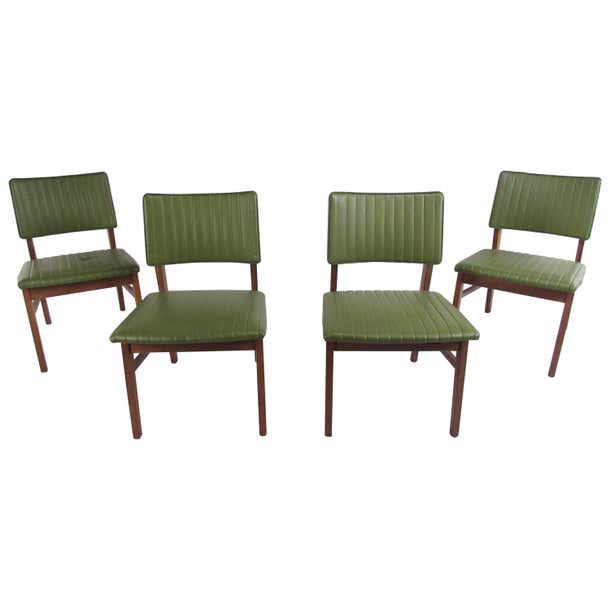 Set of 4 Midcentury Dining Chairs by B.L. Marble Furniture Co. at 1stDibs