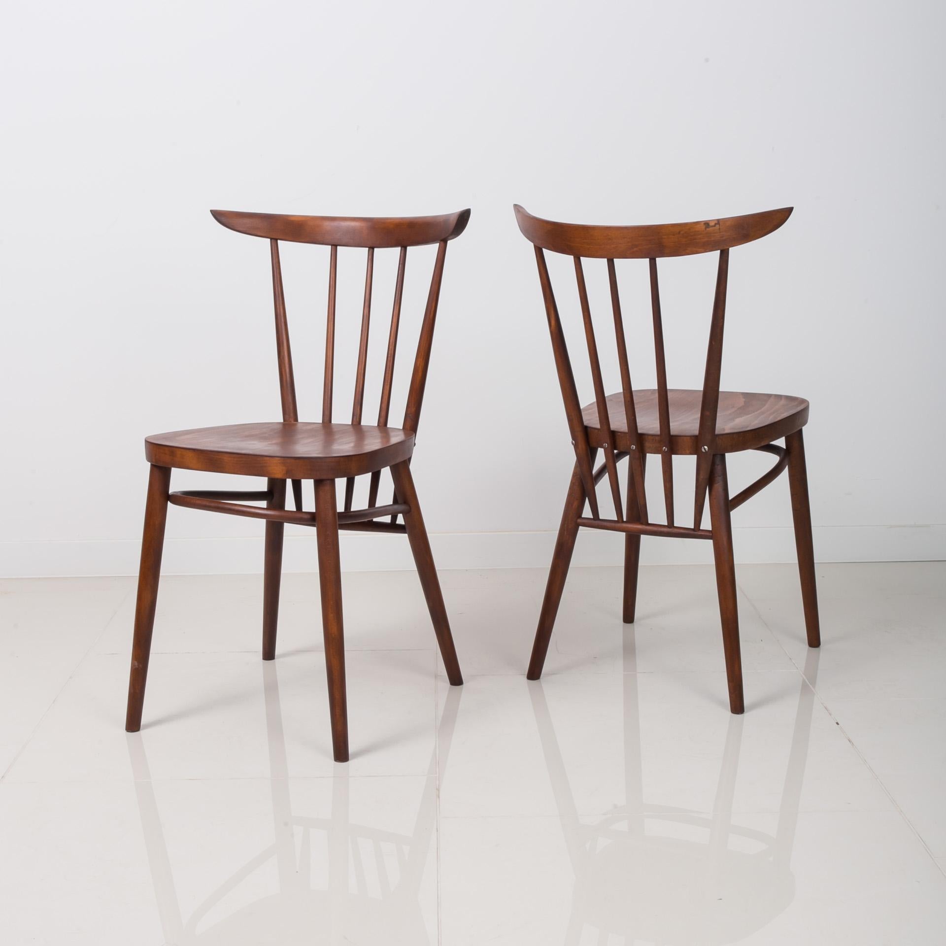 Mid-Century Modern Set of 4 Midcentury Dining Chairs by František Jirak, Czechoslovakia 1960s For Sale