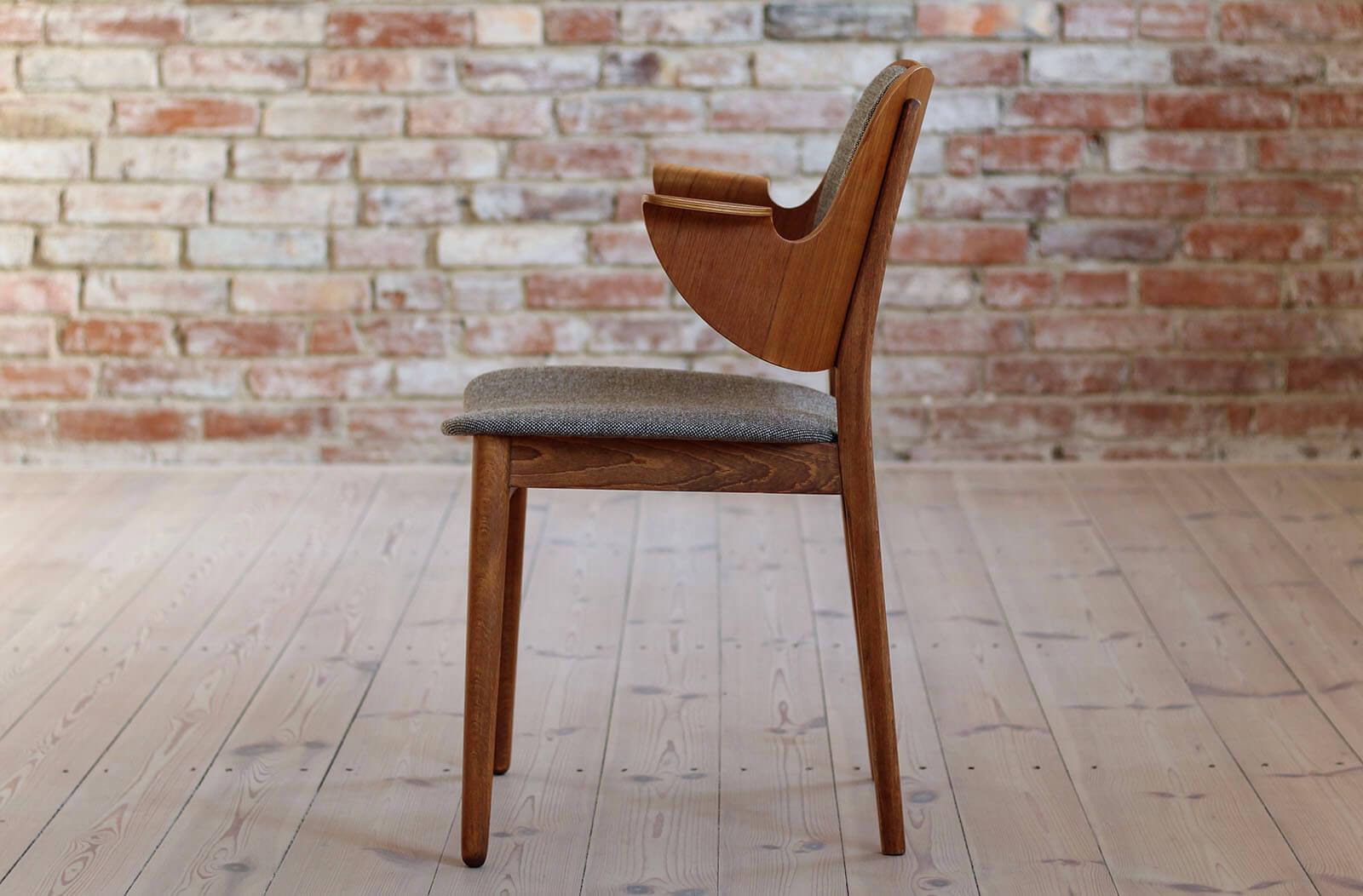 Set of 4 Midcentury Dining Chairs by Hans Olsen for Bramin, Model 107, Reupholst 5
