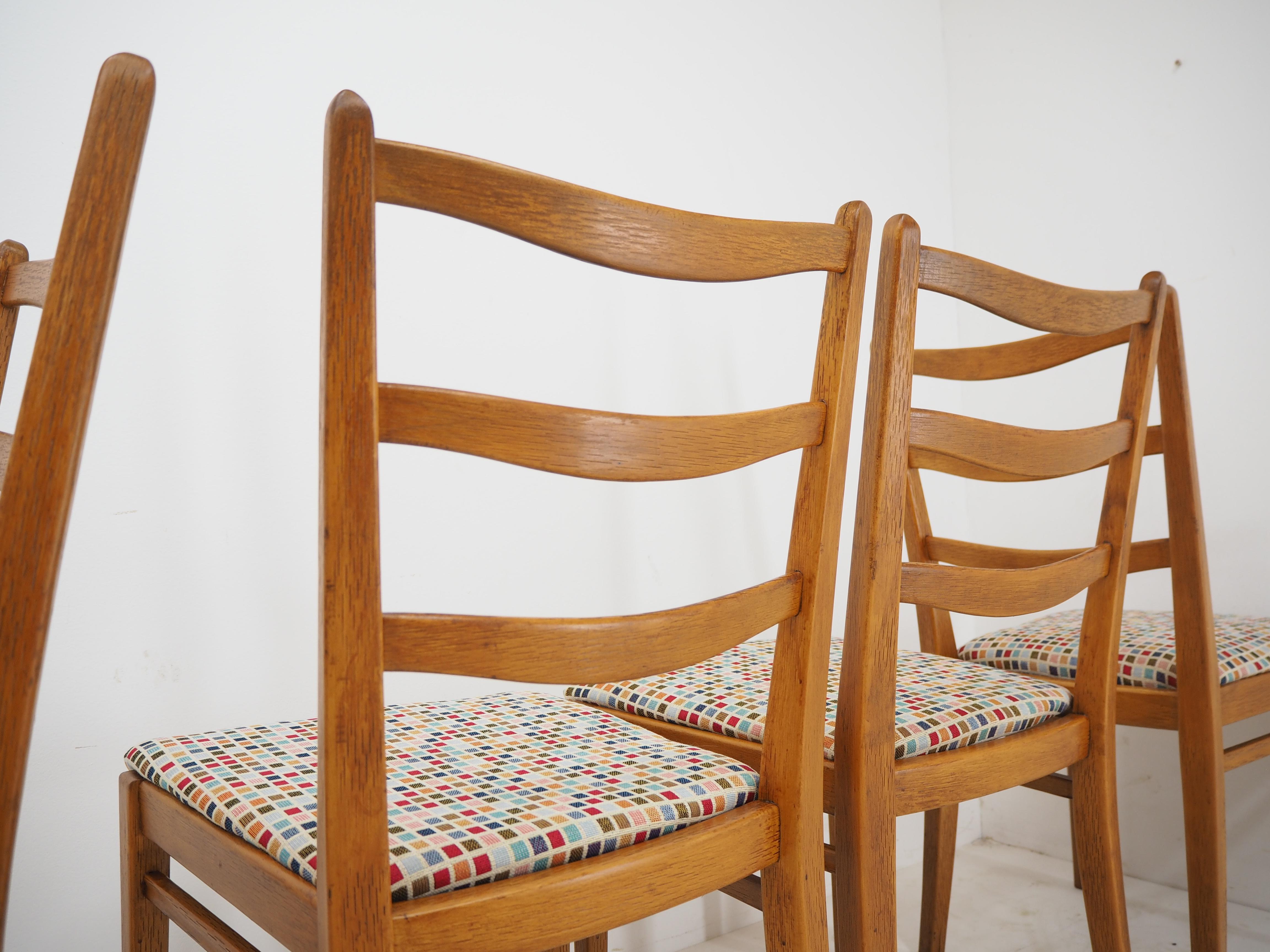 Set of 4 Midcentury Dining Chairs, Interier Praha, Czechoslovakia, 1970s For Sale 6