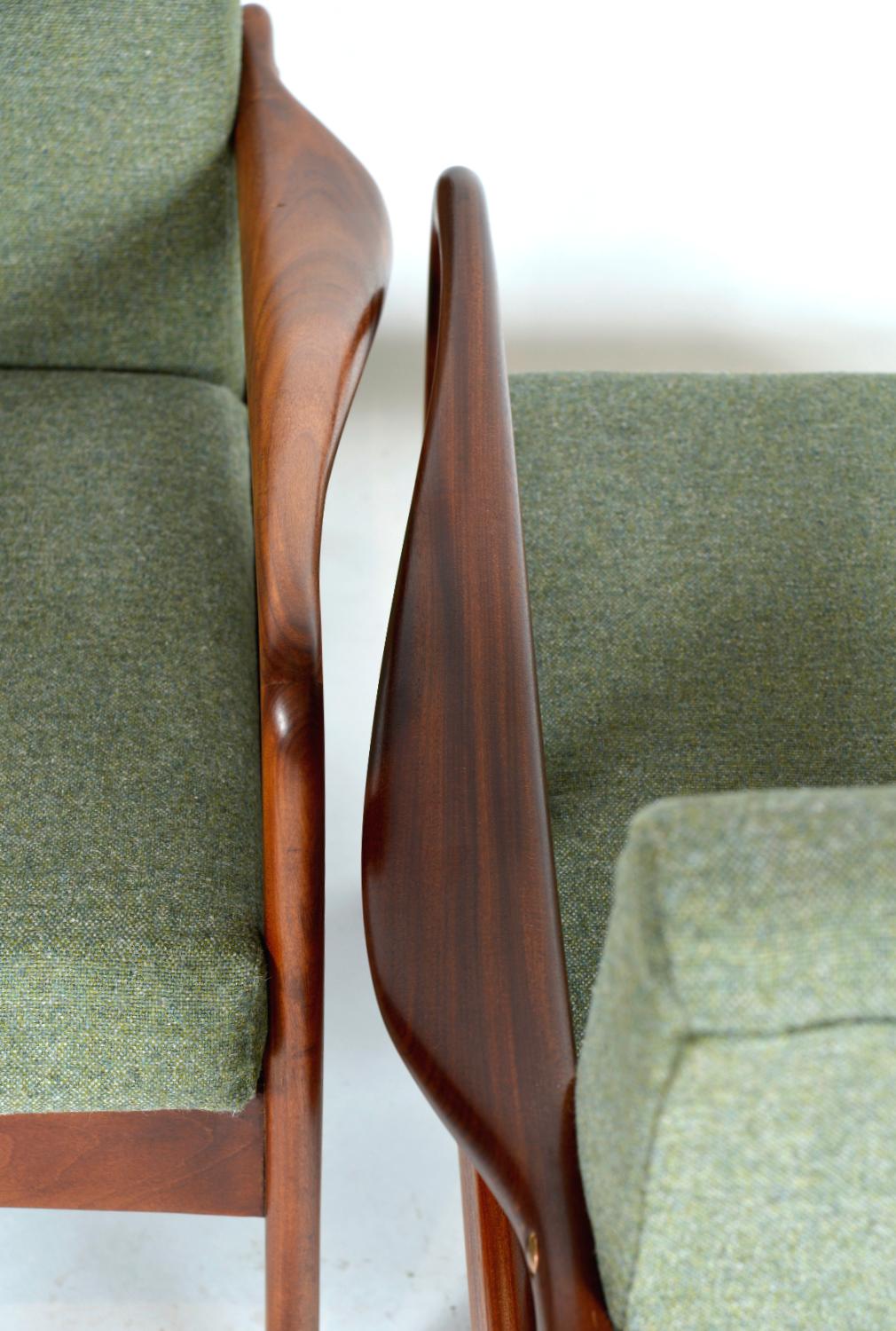 Set of 4 Midcentury Modern Teak Lounge Chairs by Greaves & Thomas, 1960s UK For Sale 8